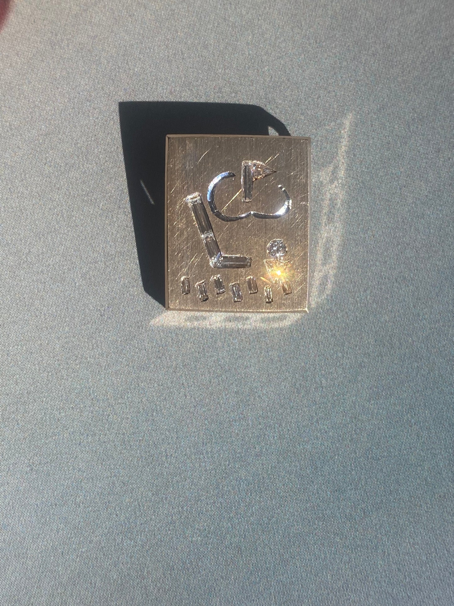 14k Golf Motif Pendant