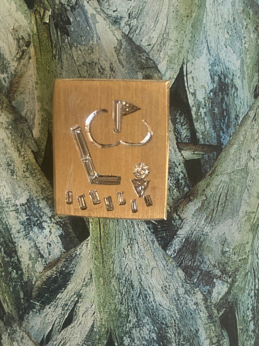 14k Golf Motif Pendant