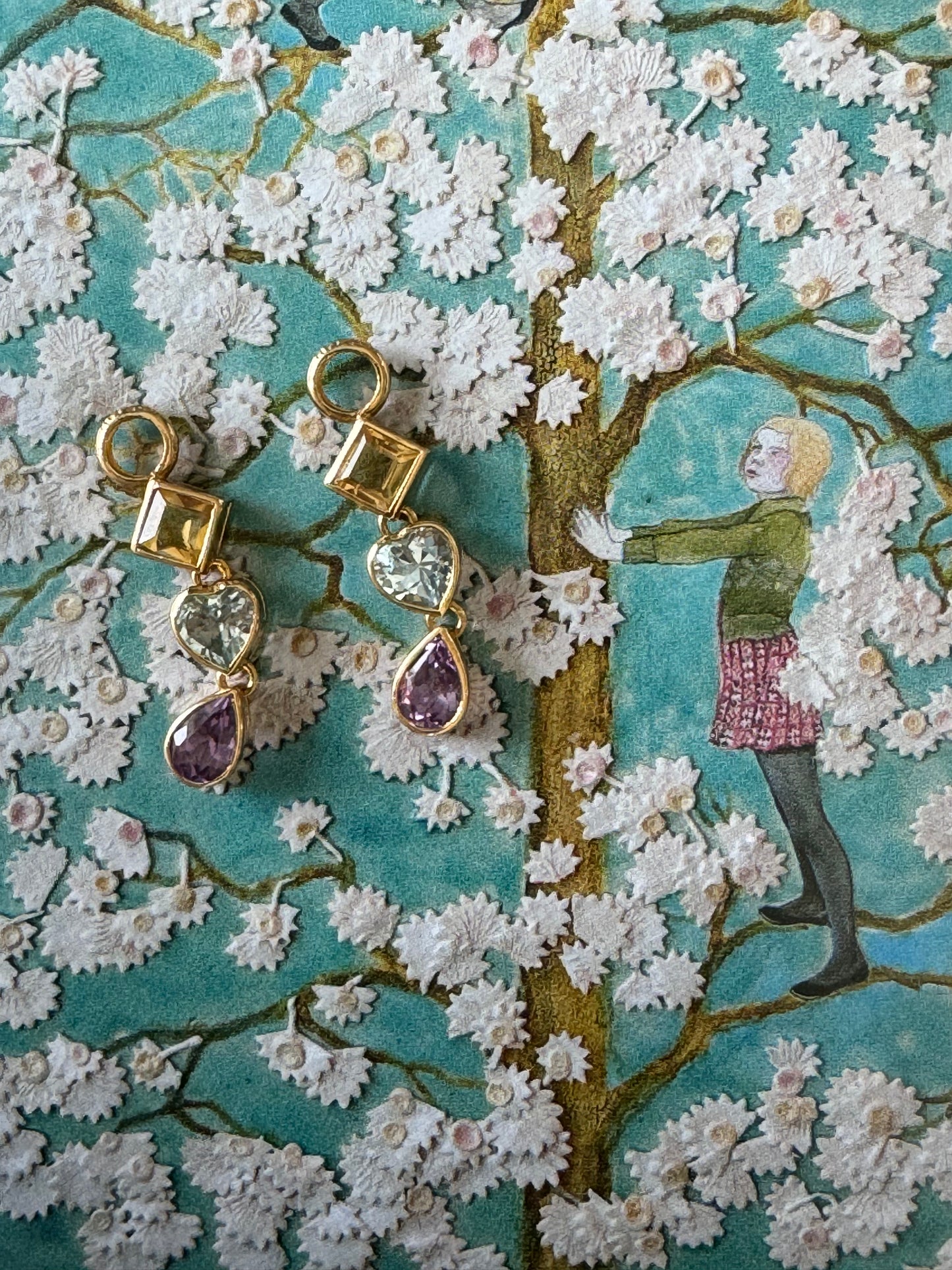 Gemstone Drop Charms