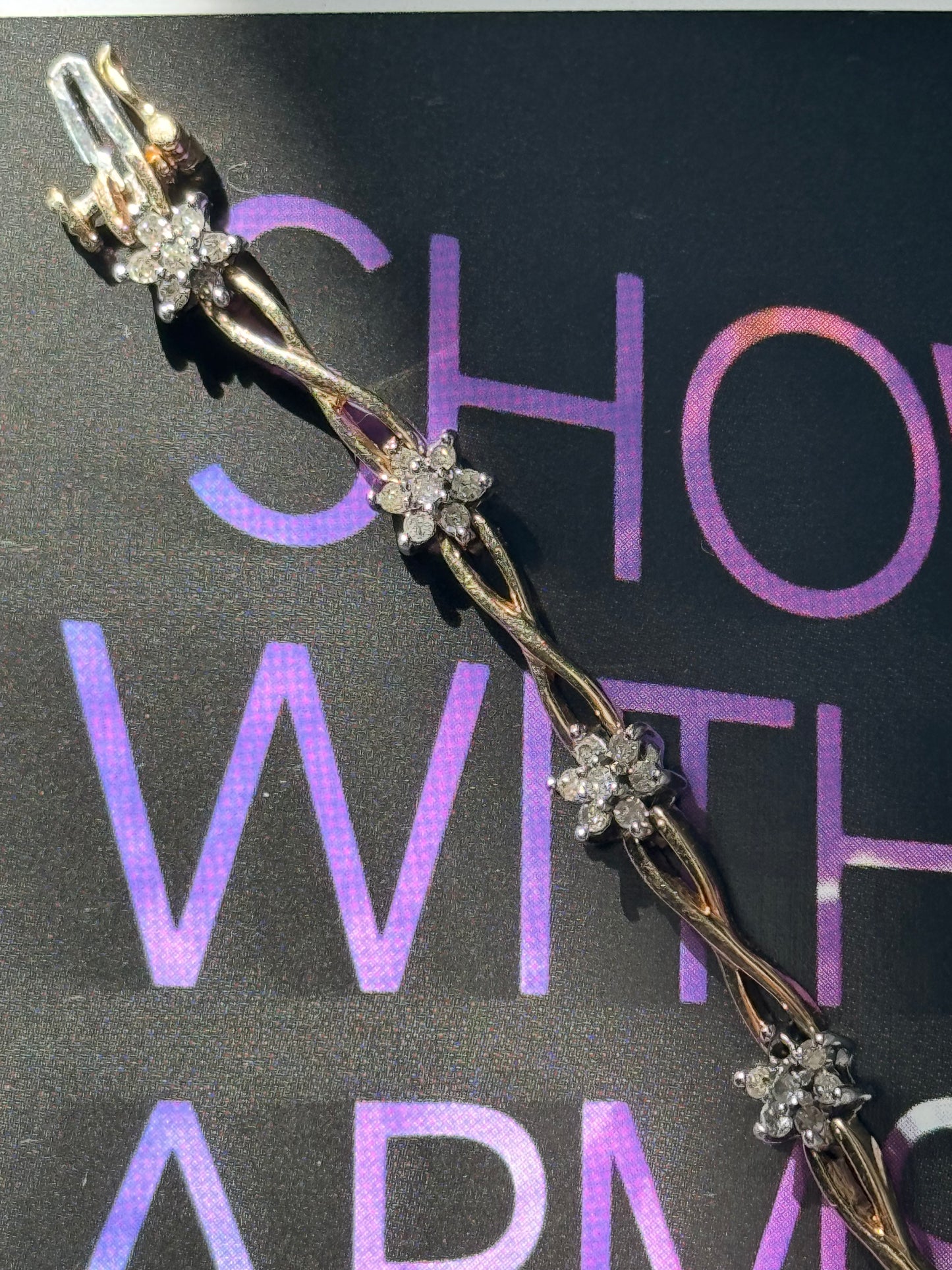 Diamond Flower Bracelet
