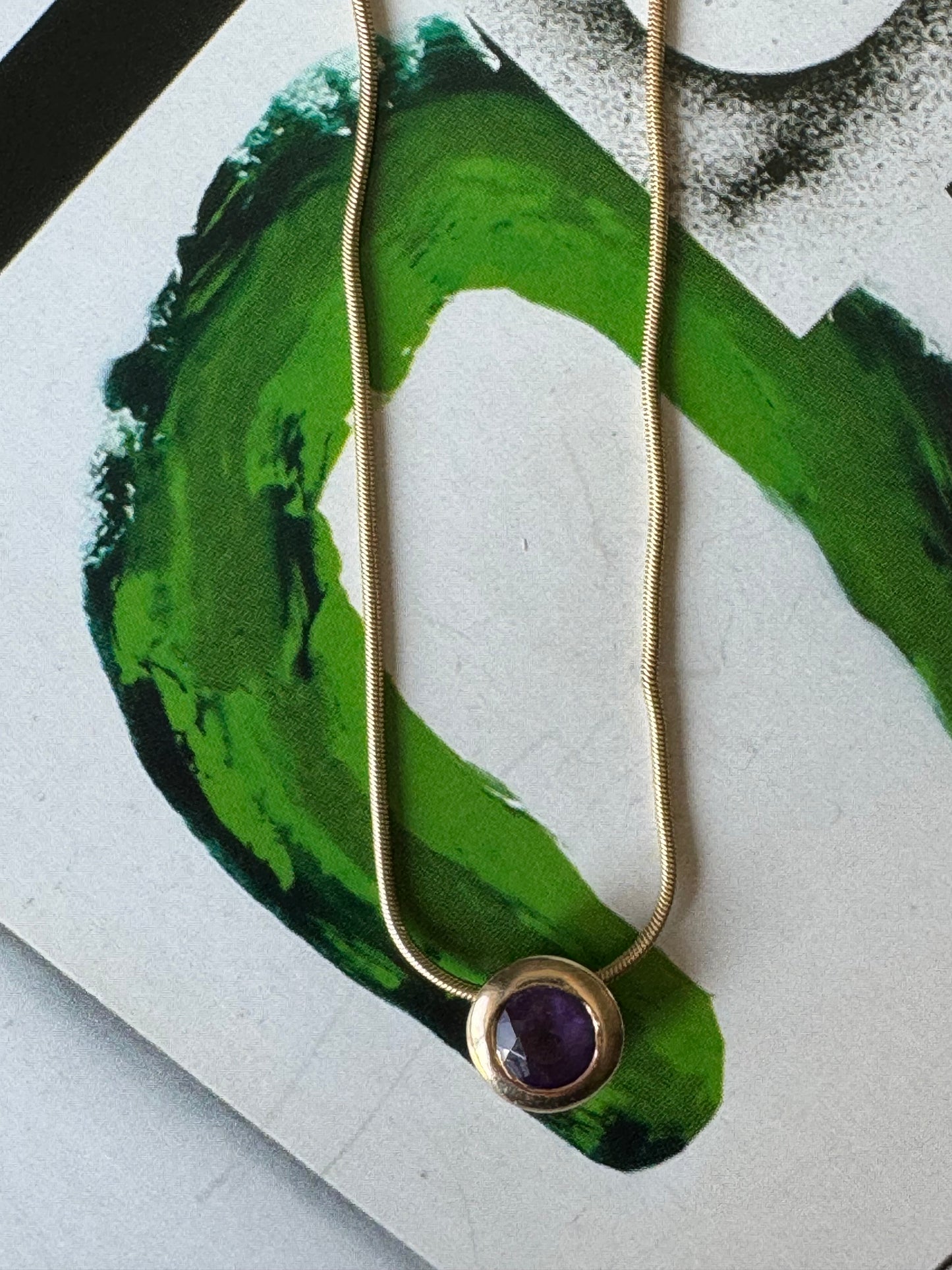 Amethyst Pendant Necklace