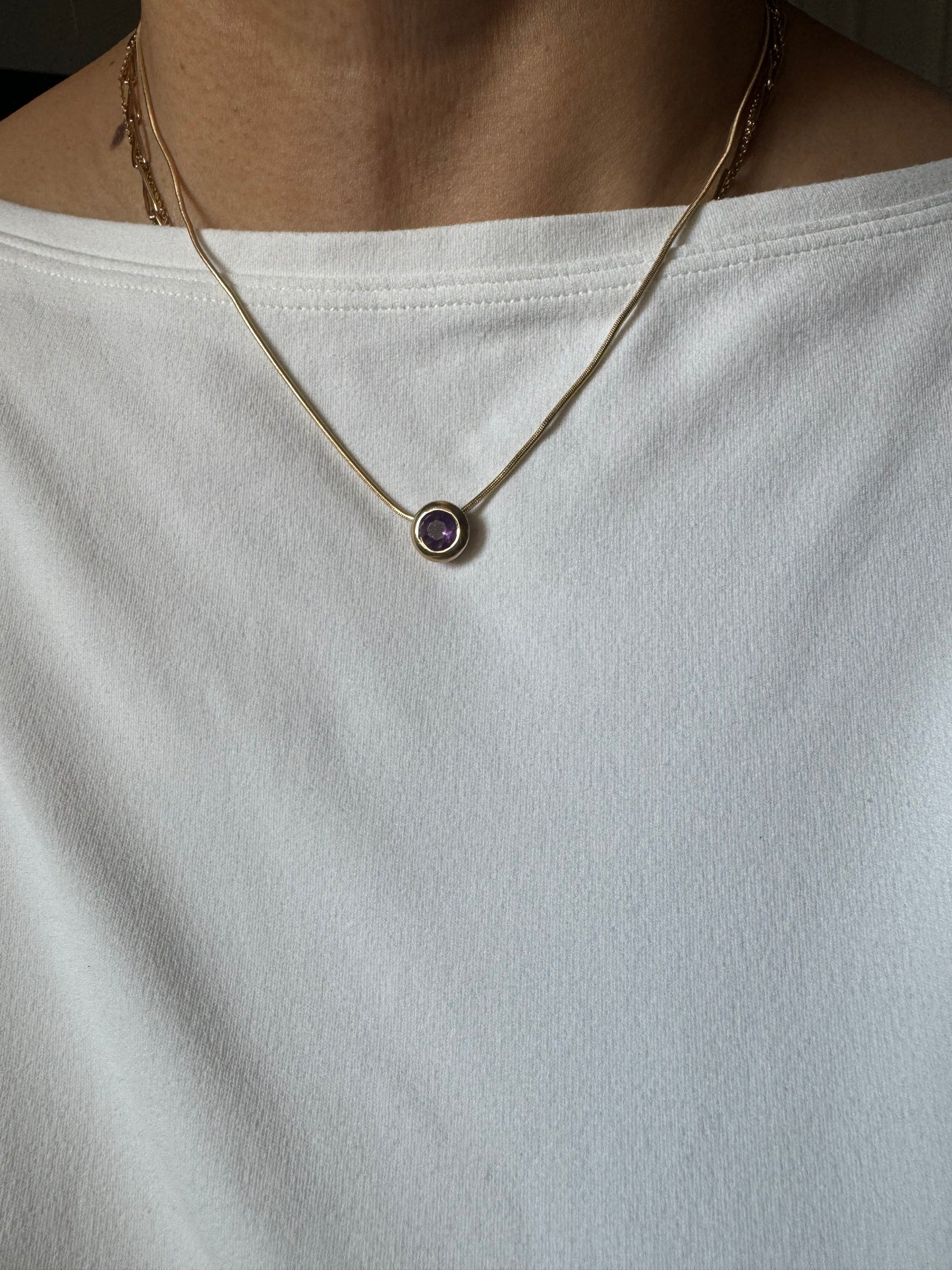 Amethyst Pendant Necklace