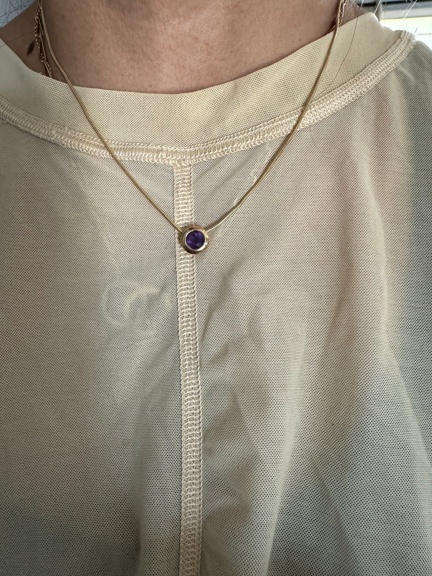 Amethyst Pendant Necklace