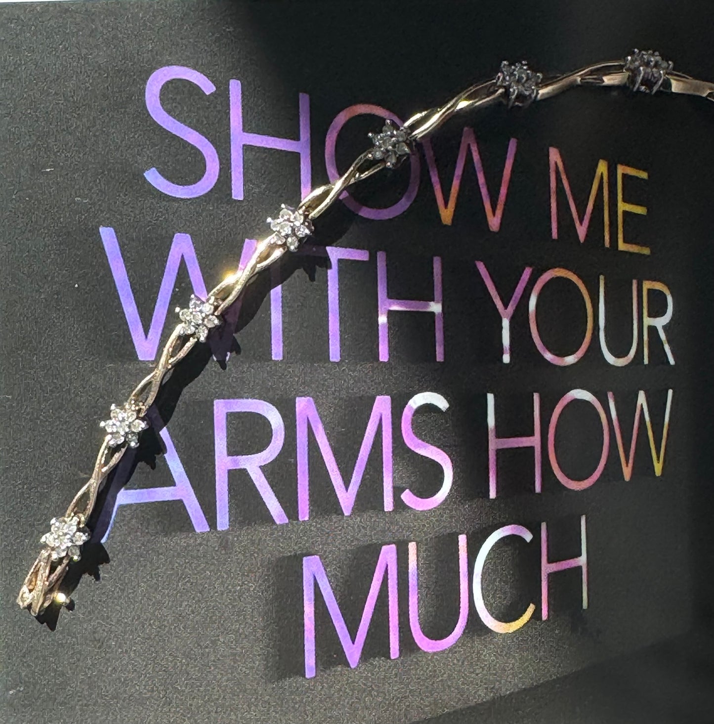 Diamond Flower Bracelet