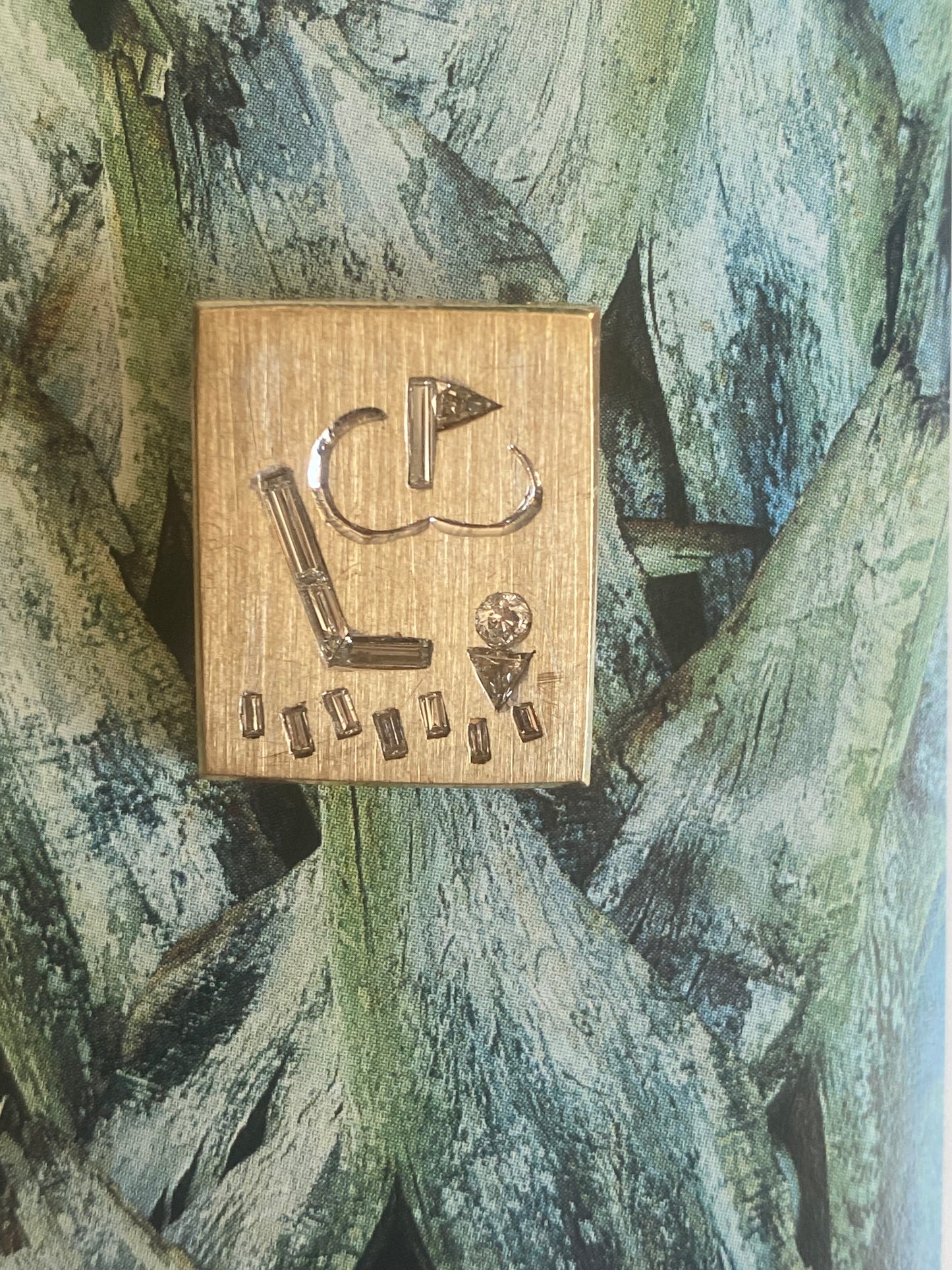 14k Golf Motif Pendant