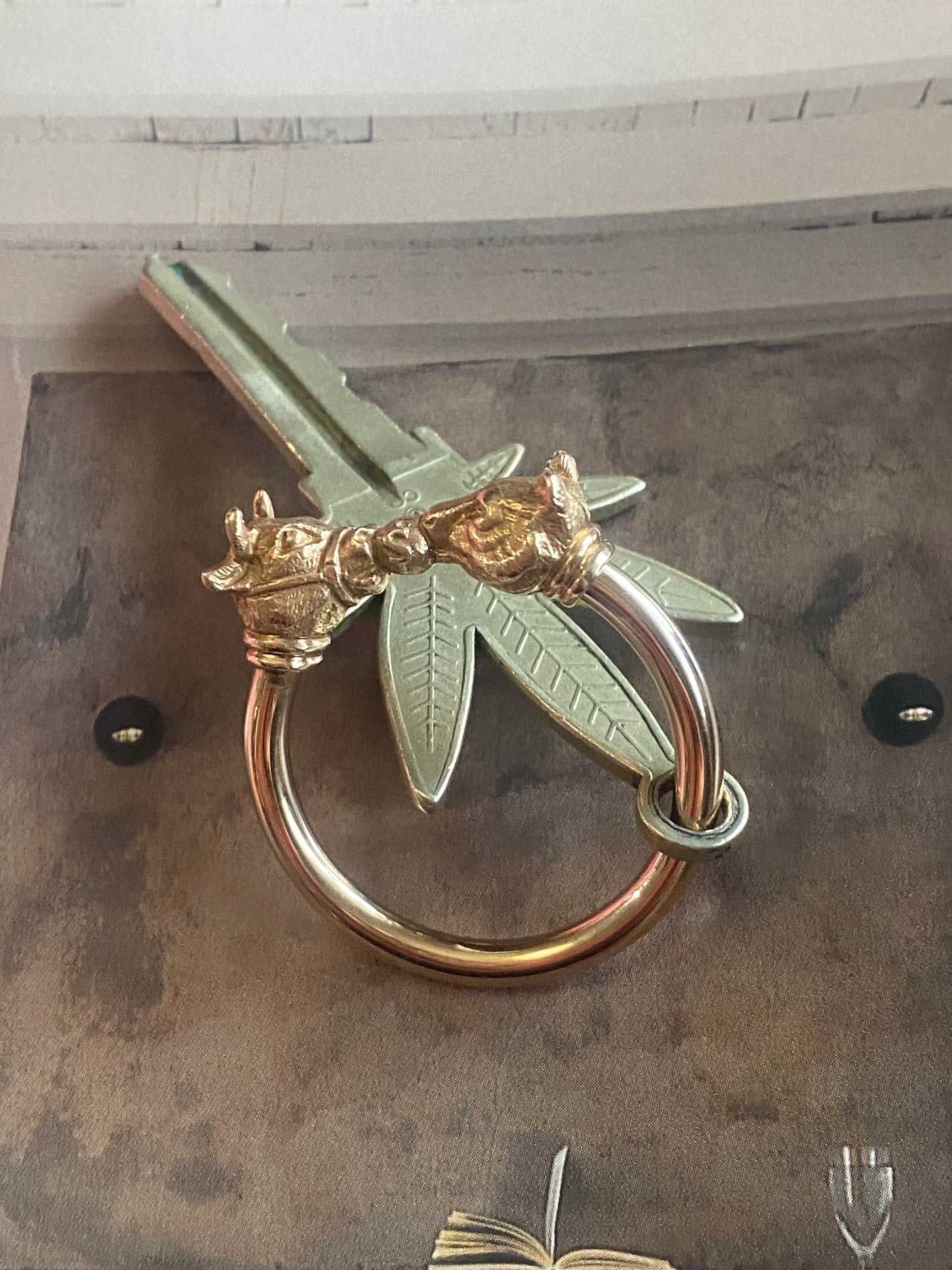 Bear and Bull Key Ring