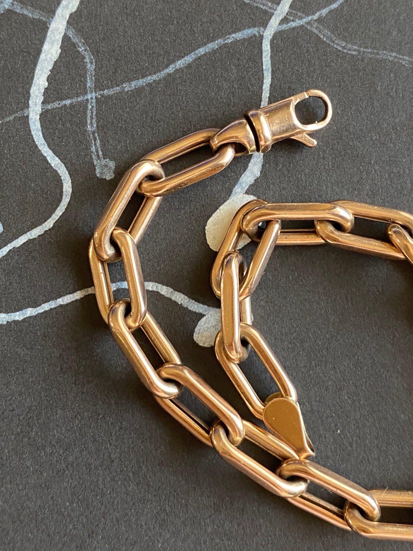 14k RG Paperclip Bracelet