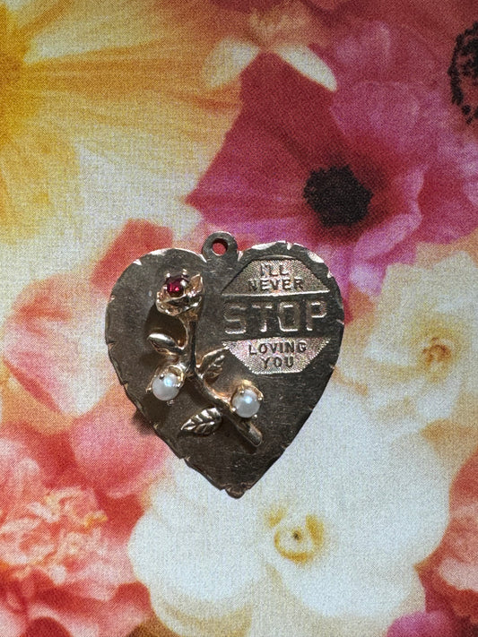 14k Heart Pendant