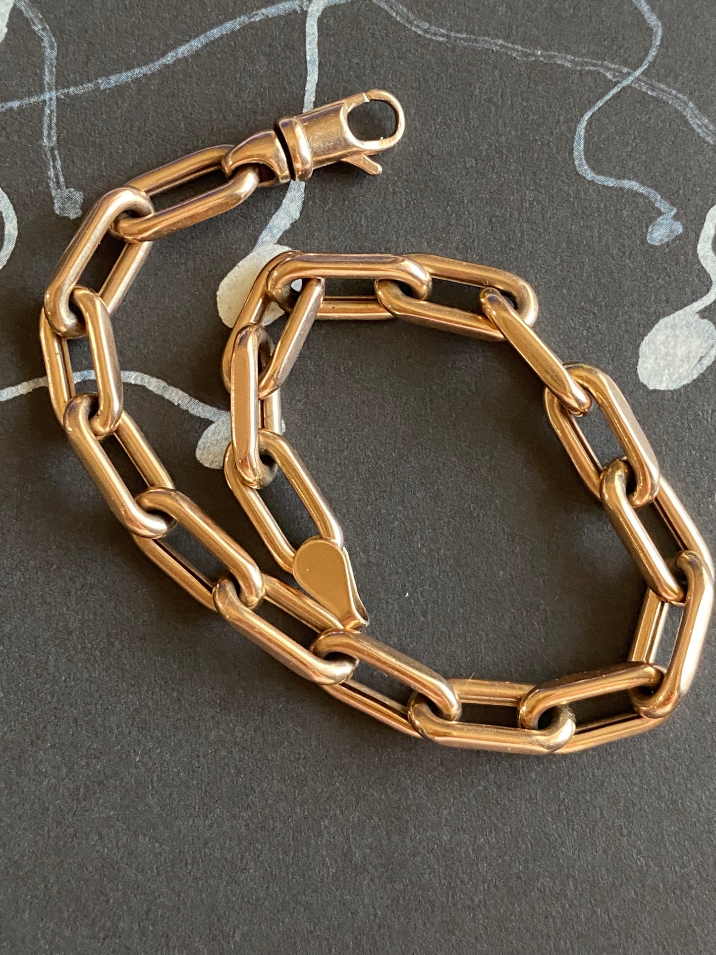 14k RG Paperclip Bracelet