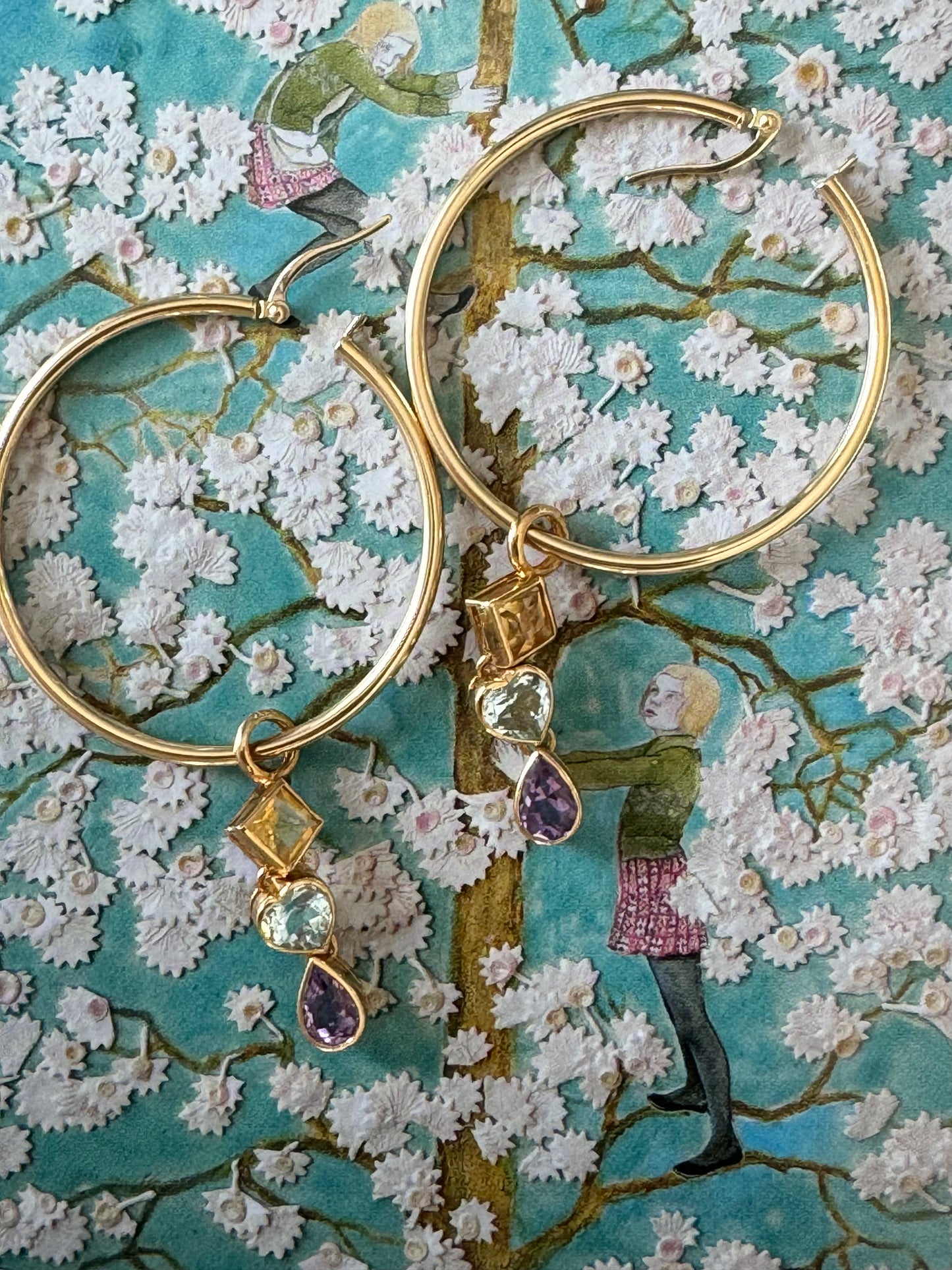 Gemstone Drop Charms