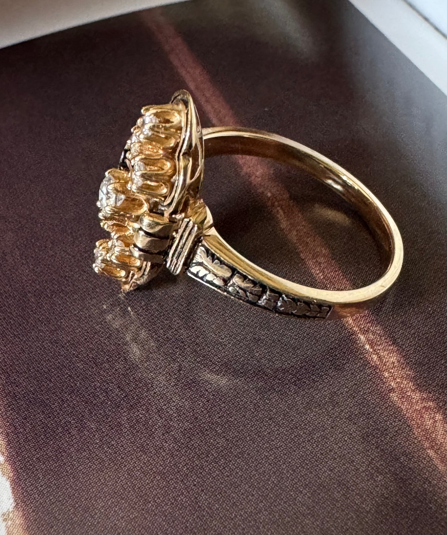 Diamond Cluster Ring