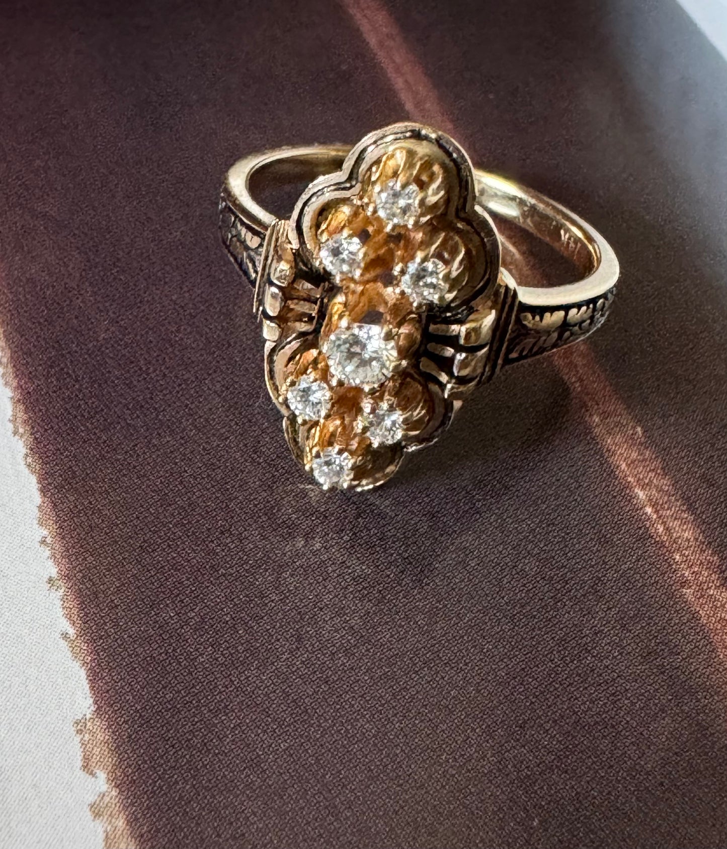 Diamond Cluster Ring