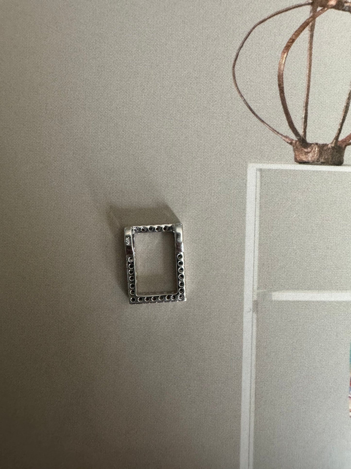Diamond Rectangle Charm