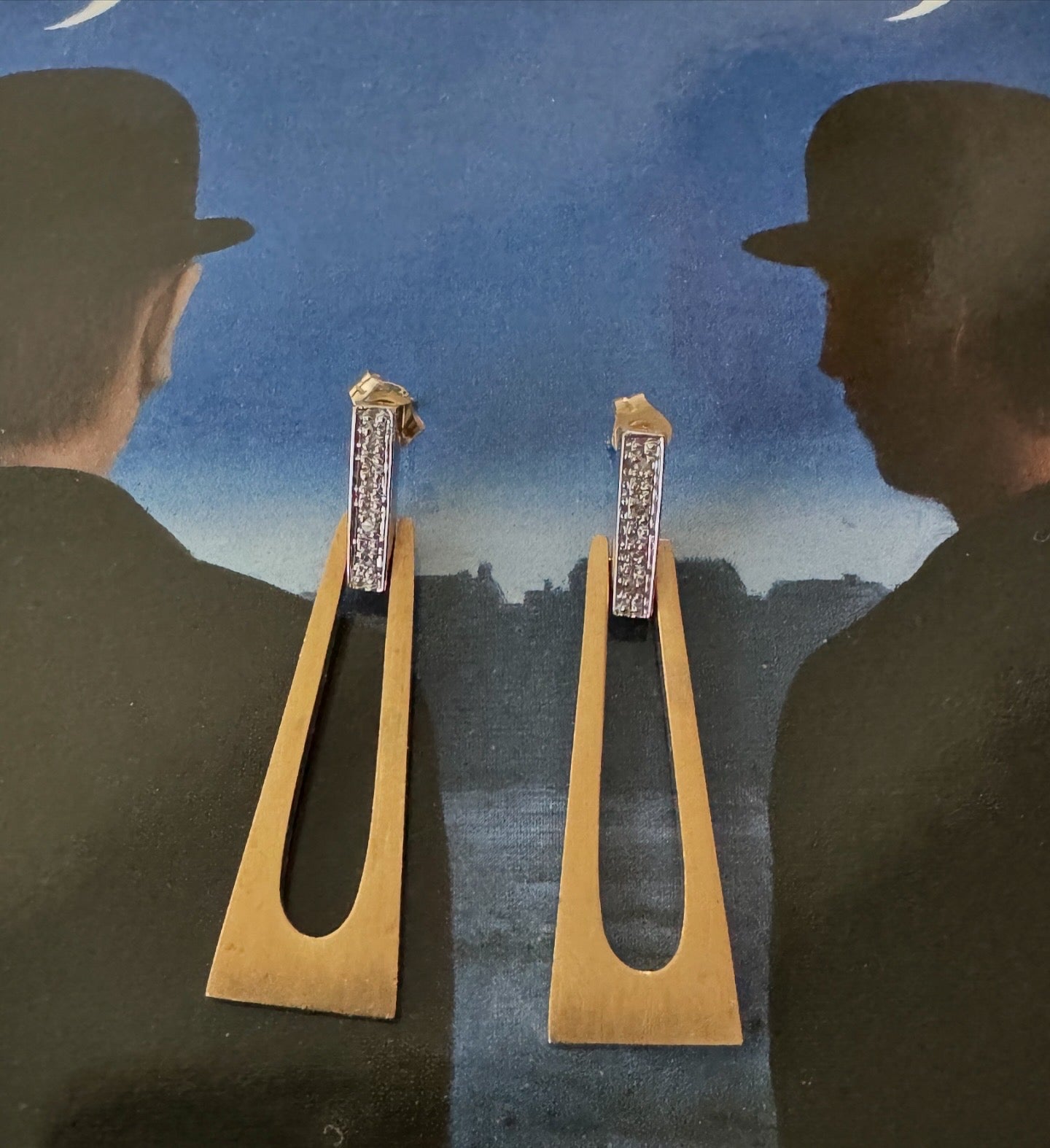 Modernist Dangle Earrings