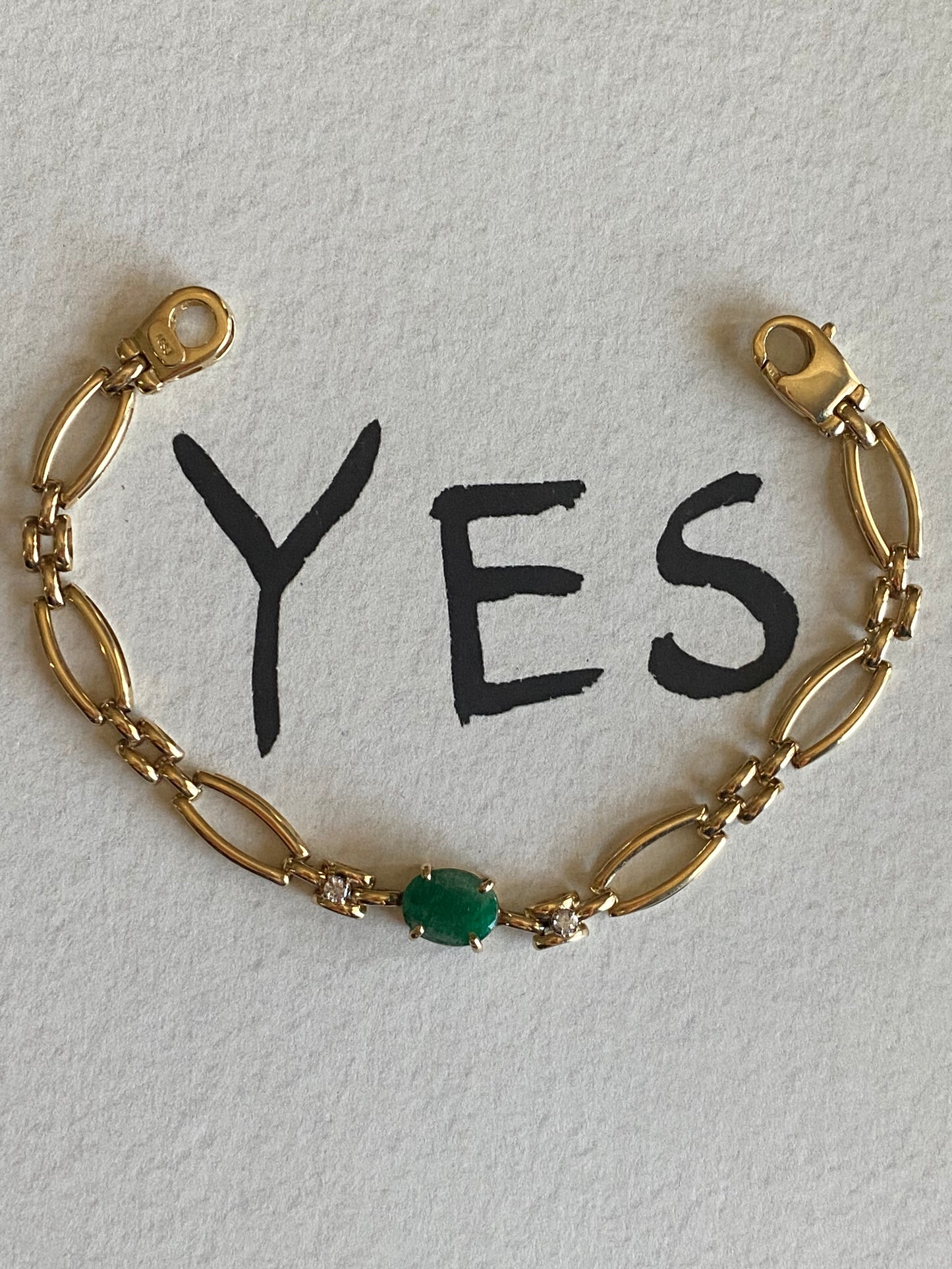 Emerald and Diamond Bracelet