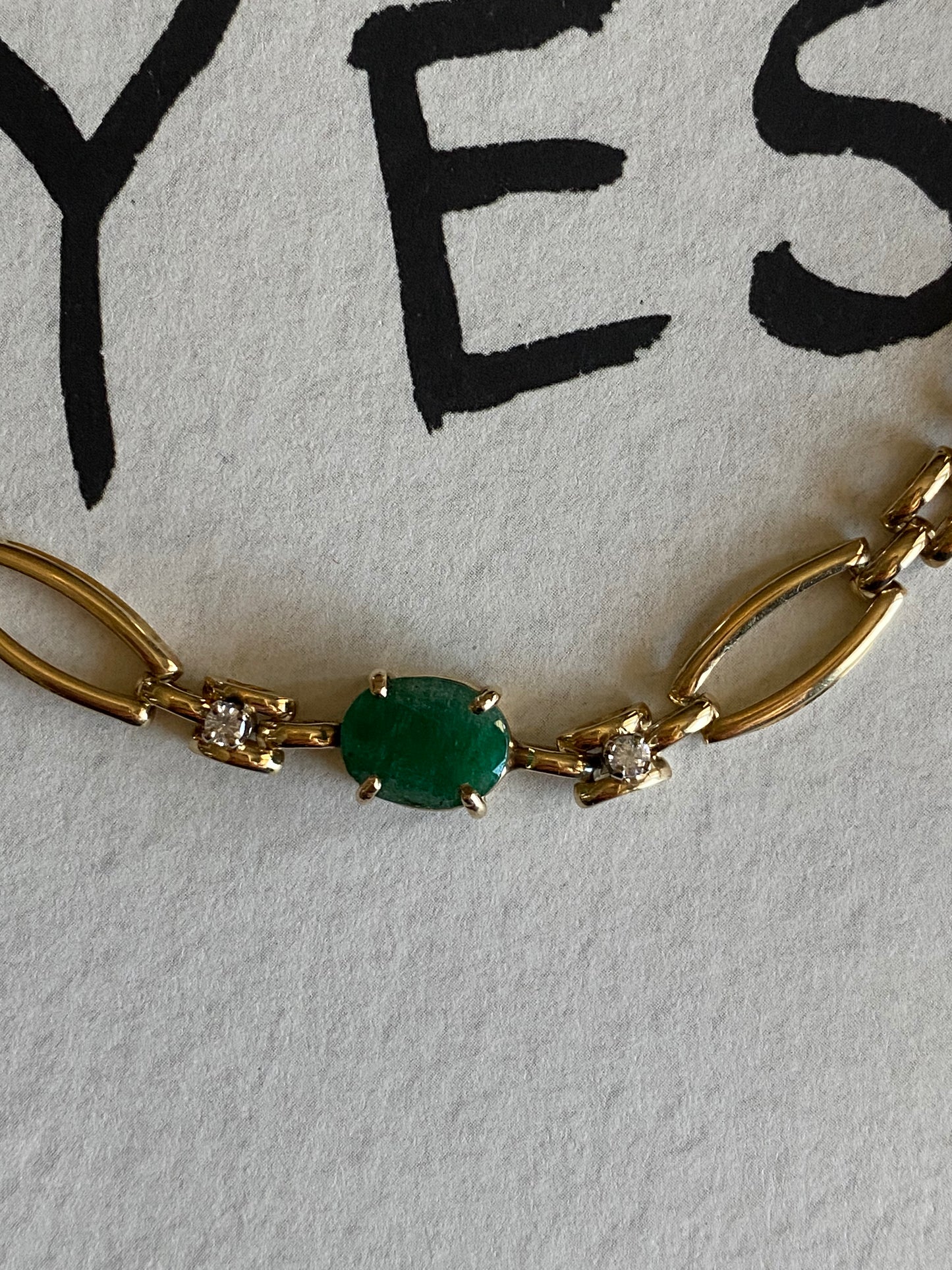 Emerald and Diamond Bracelet