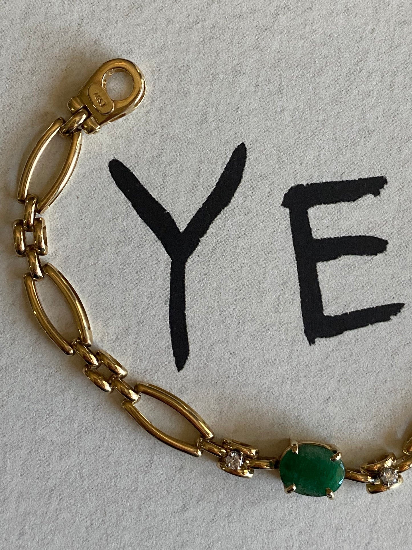 Emerald and Diamond Bracelet