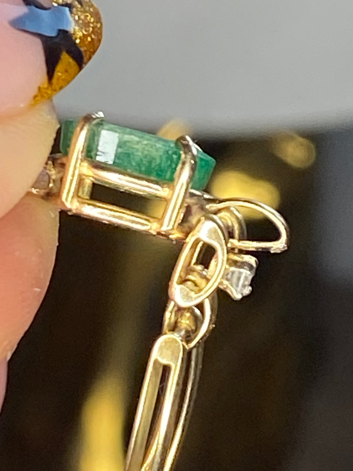 Emerald and Diamond Bracelet