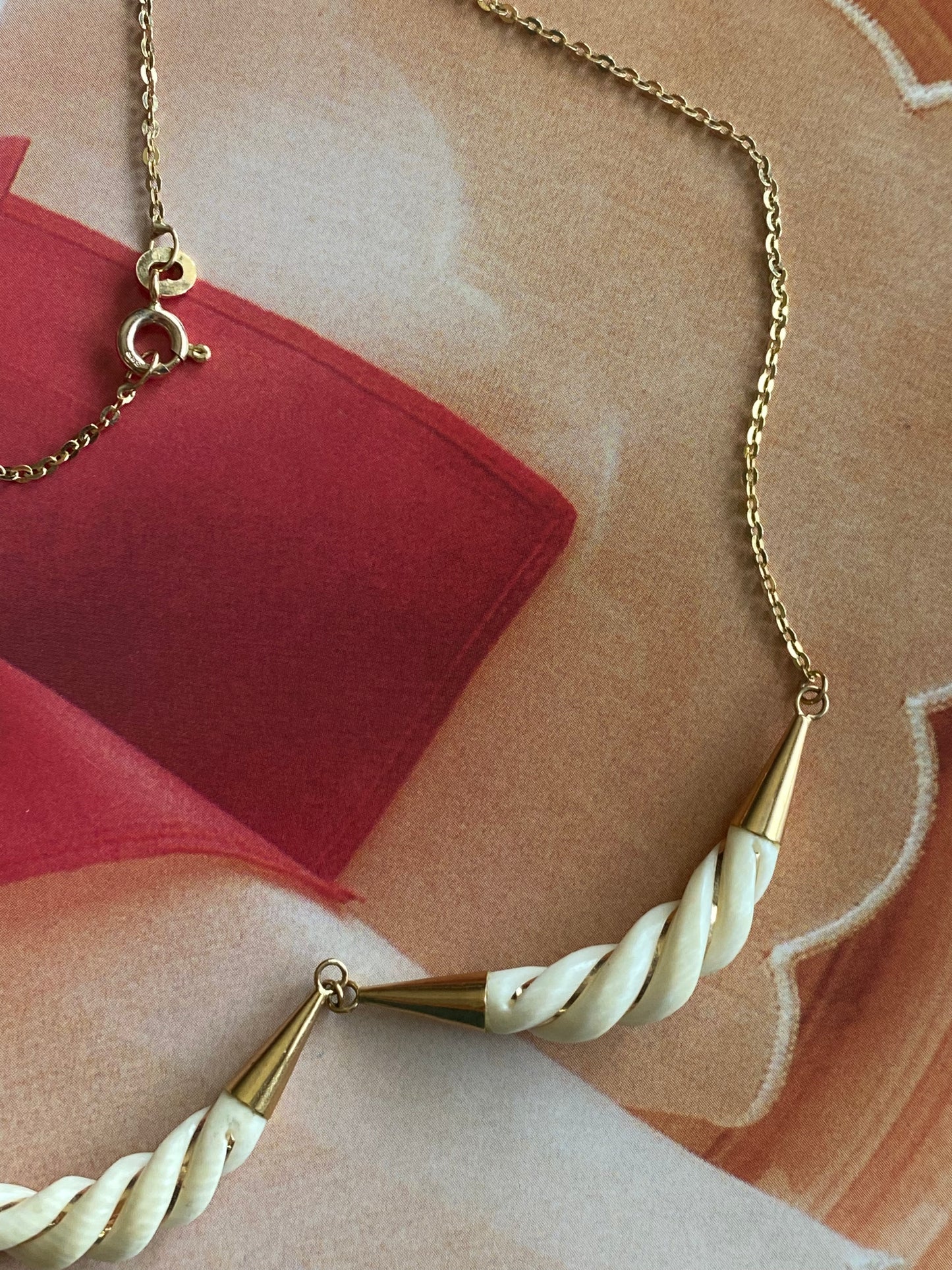 Carved Stone Necklace