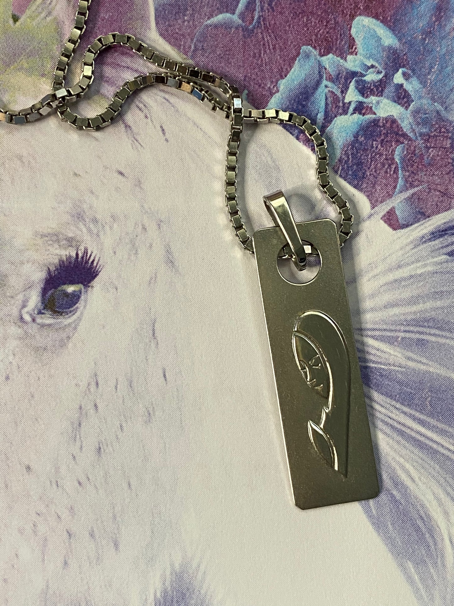 Madonna Pendant and Box Chain