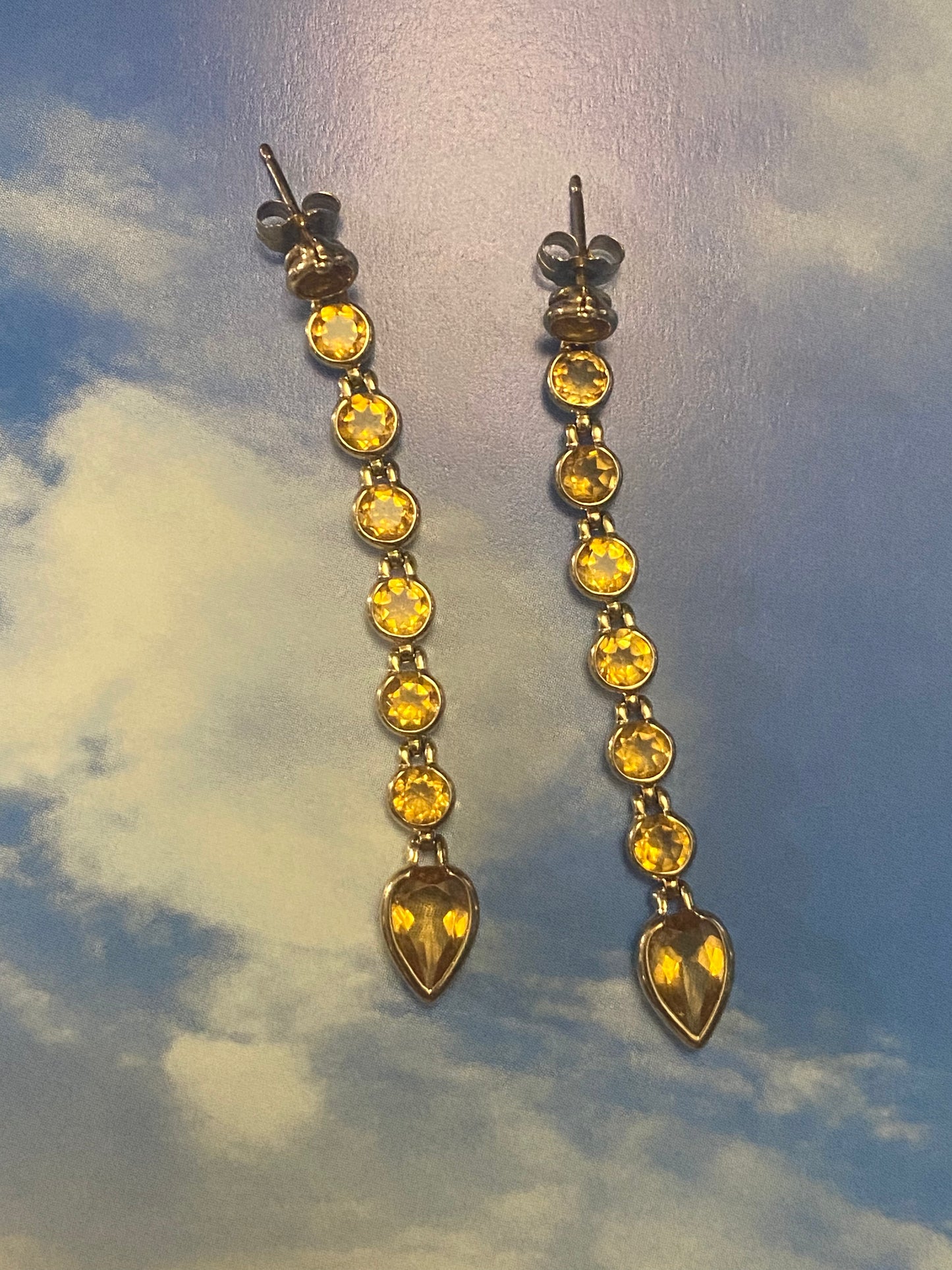 14k Citrine Dangles