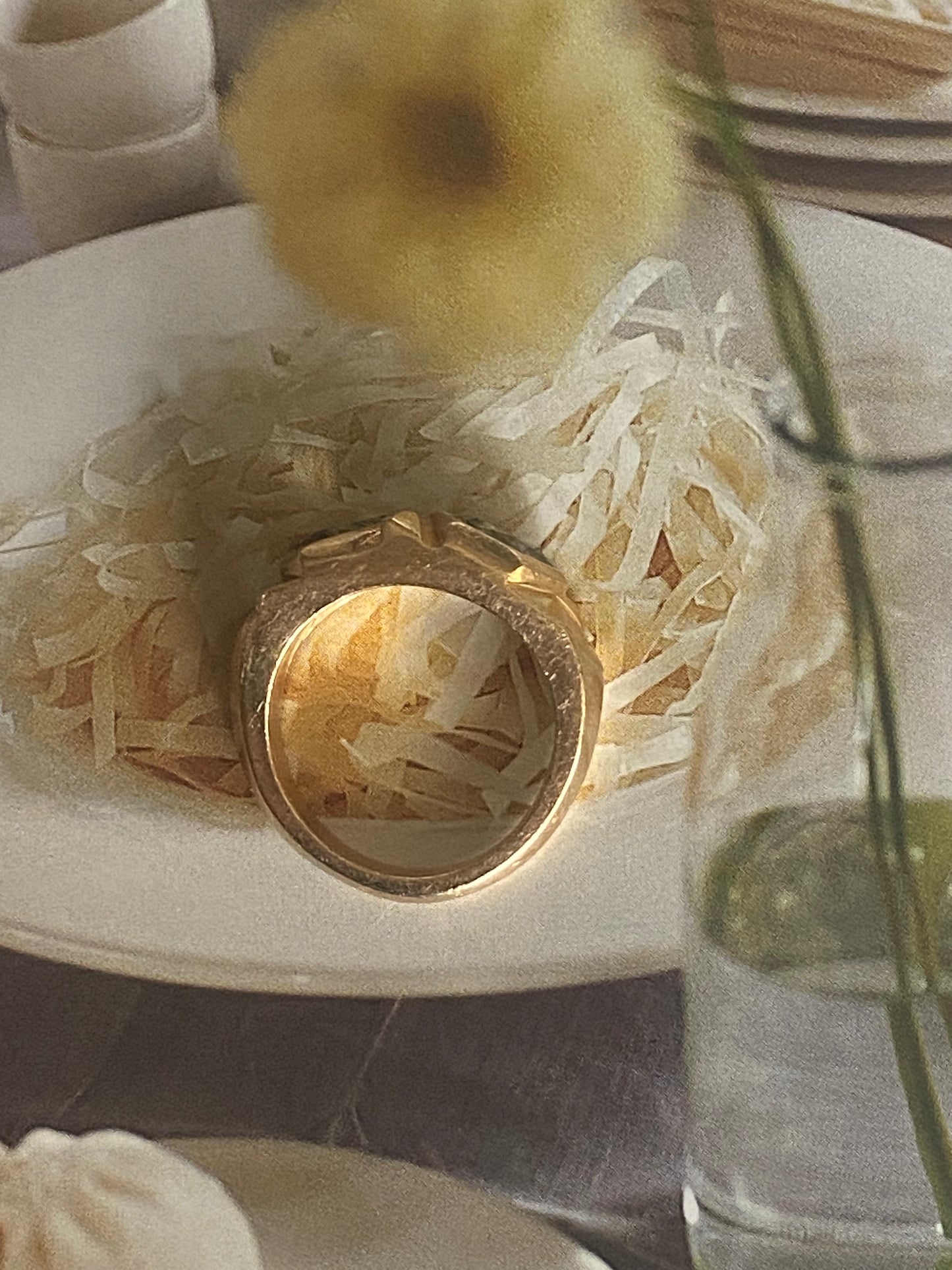 Double Aquamarine Ring