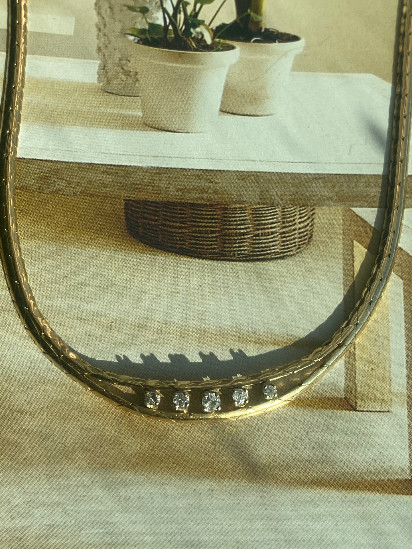 Diamond Cobra Link Necklace