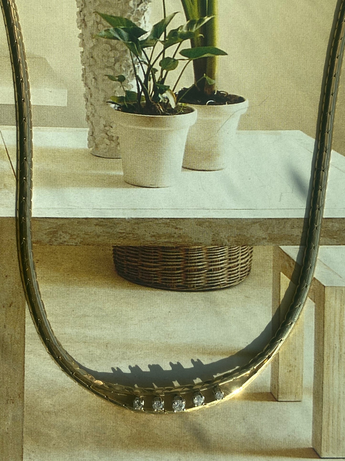 Diamond Cobra Link Necklace