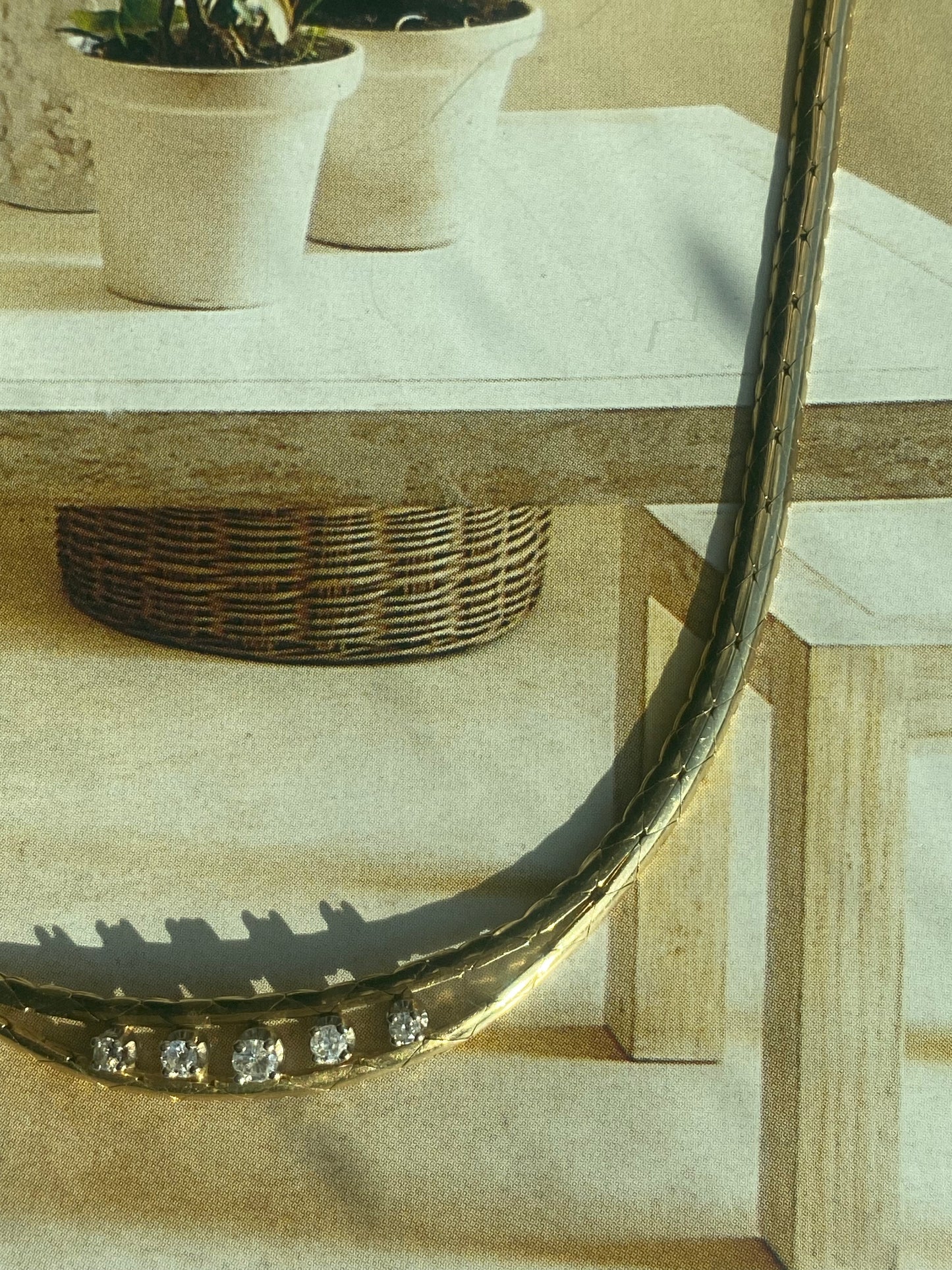 Diamond Cobra Link Necklace