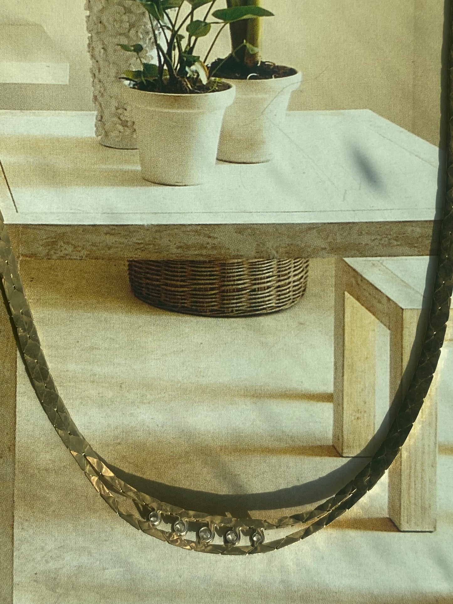 Diamond Cobra Link Necklace