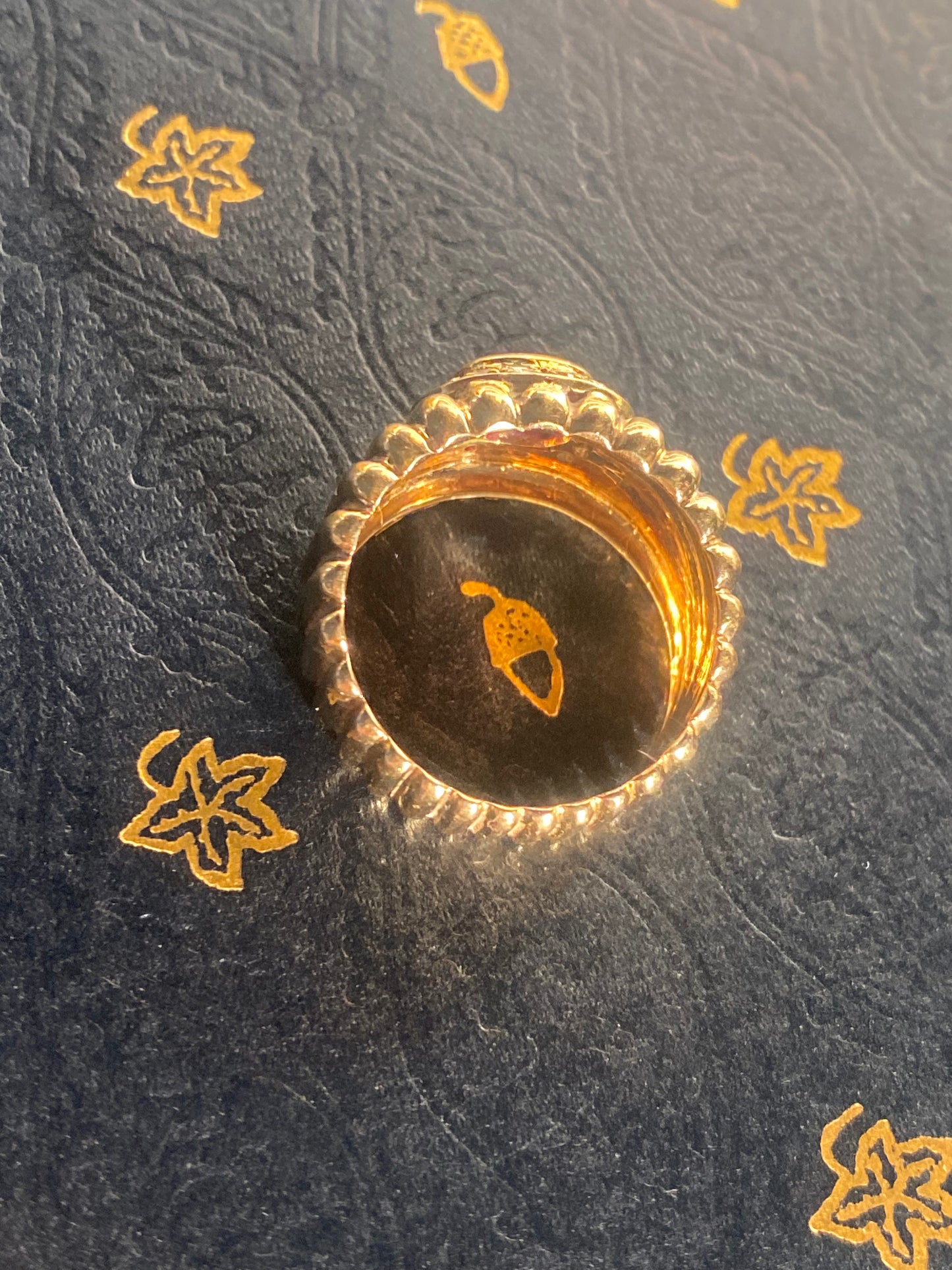 Ribbed Ruby & Diamond Ring