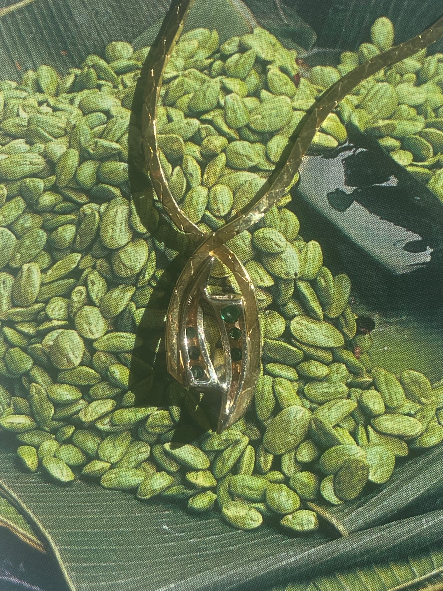 14k Emerald Necklace