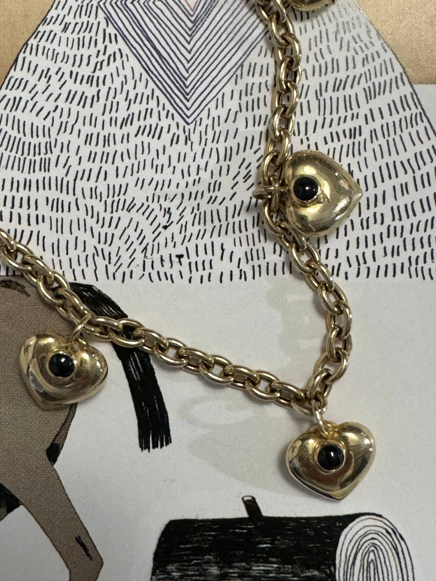 Heart Charm Bracelet