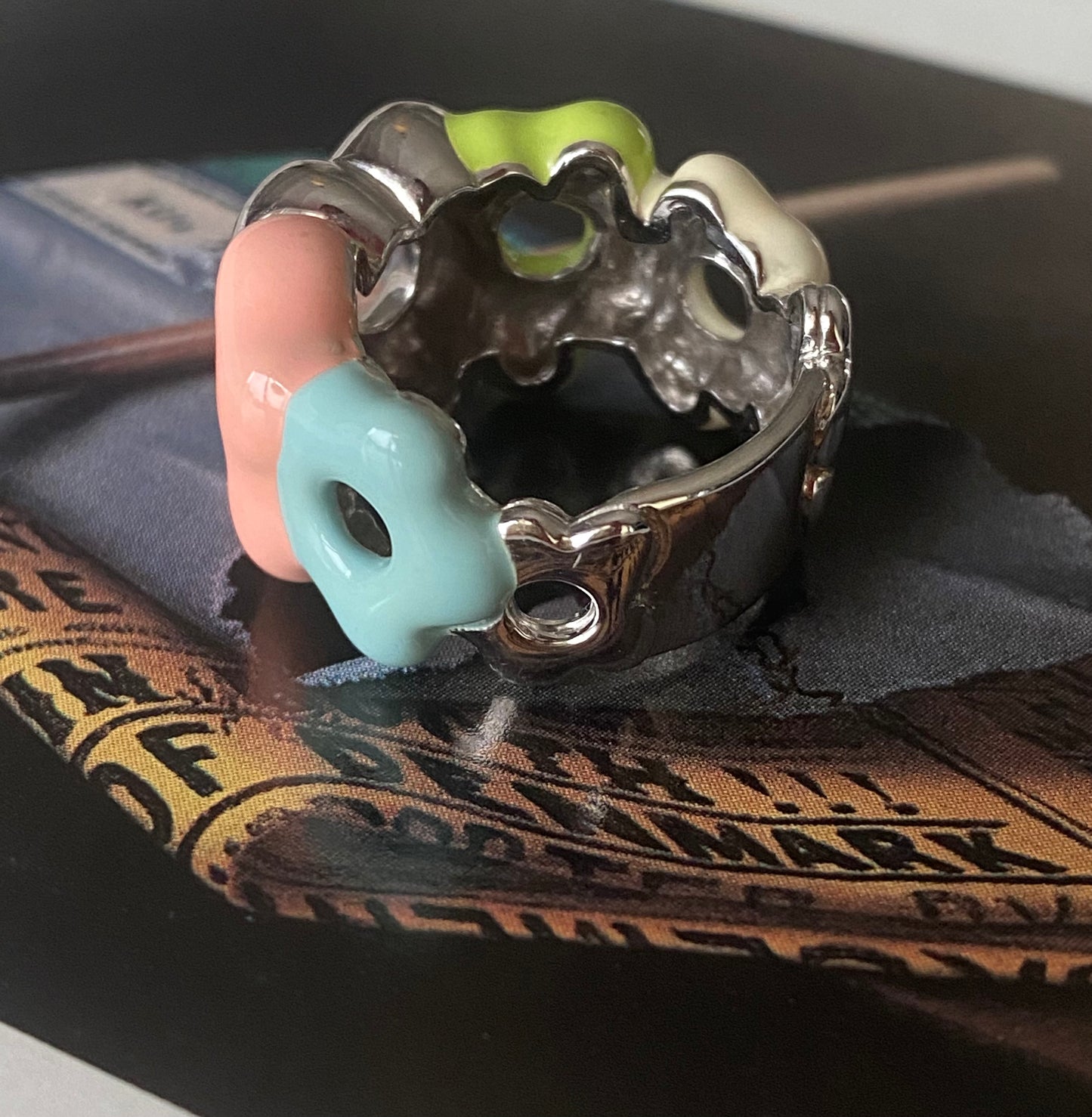 Enamel Flower Ring