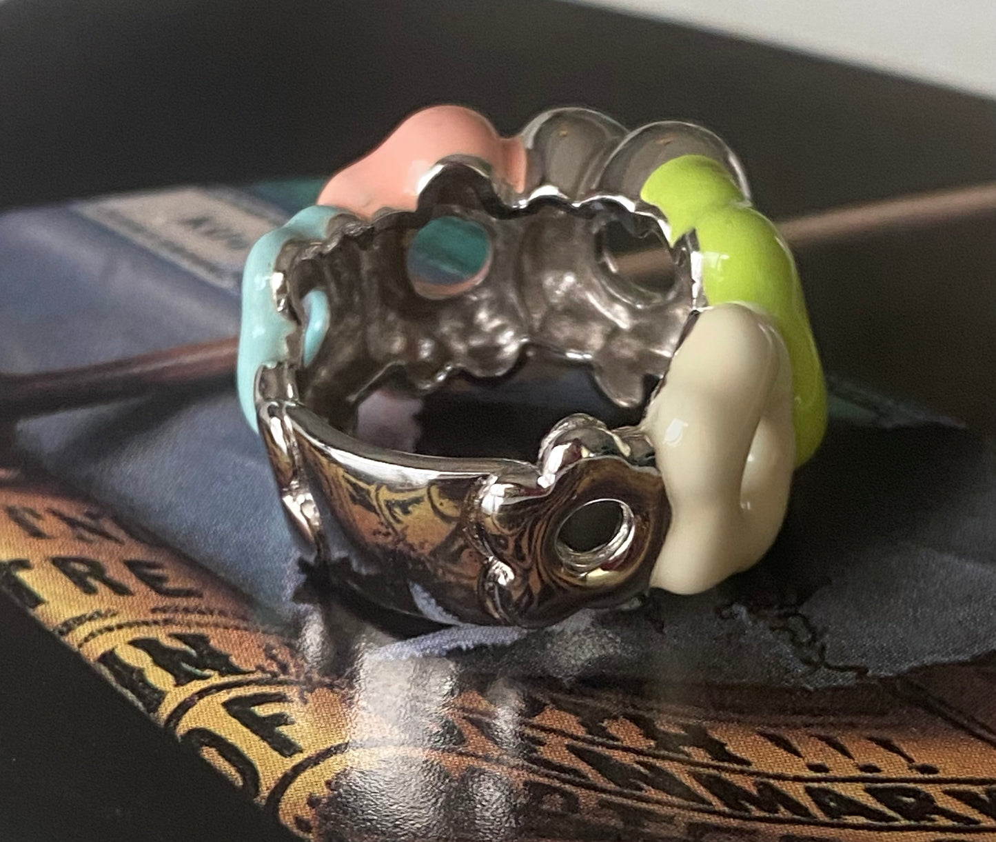 Enamel Flower Ring