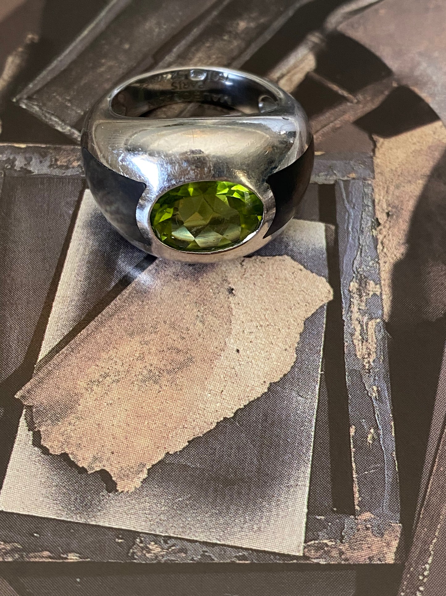 Peridot Dome Ring