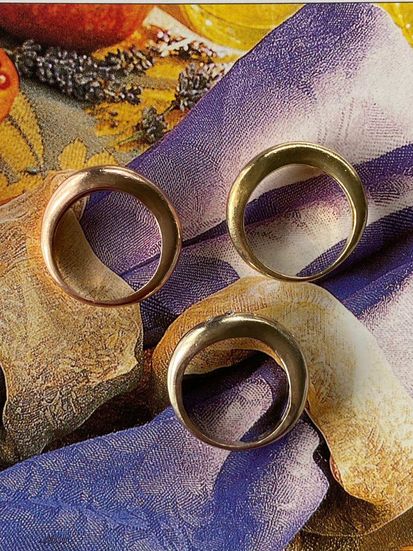 Tricolor Wavy Stacking Bands