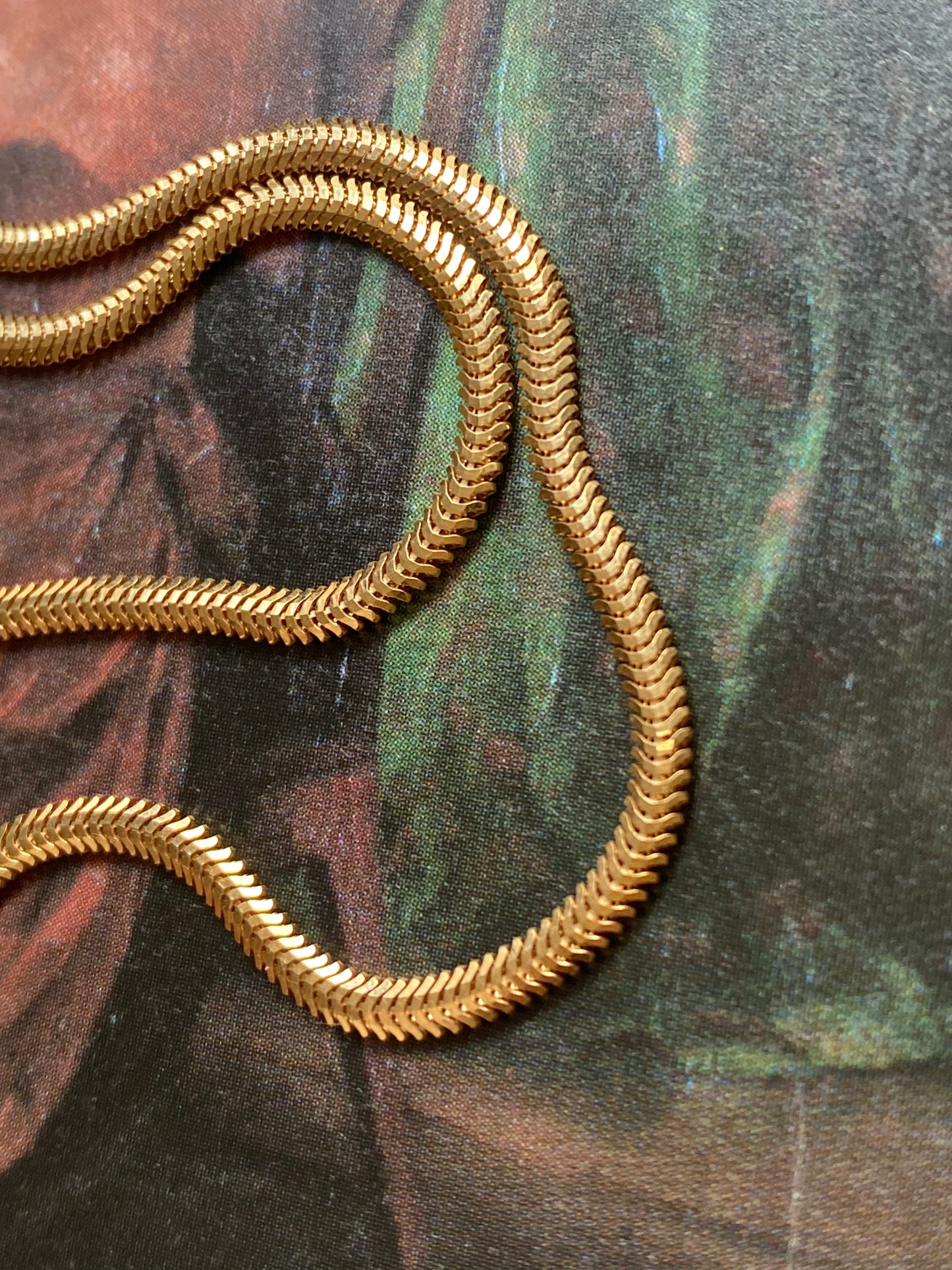 18k Flat Snake Chain