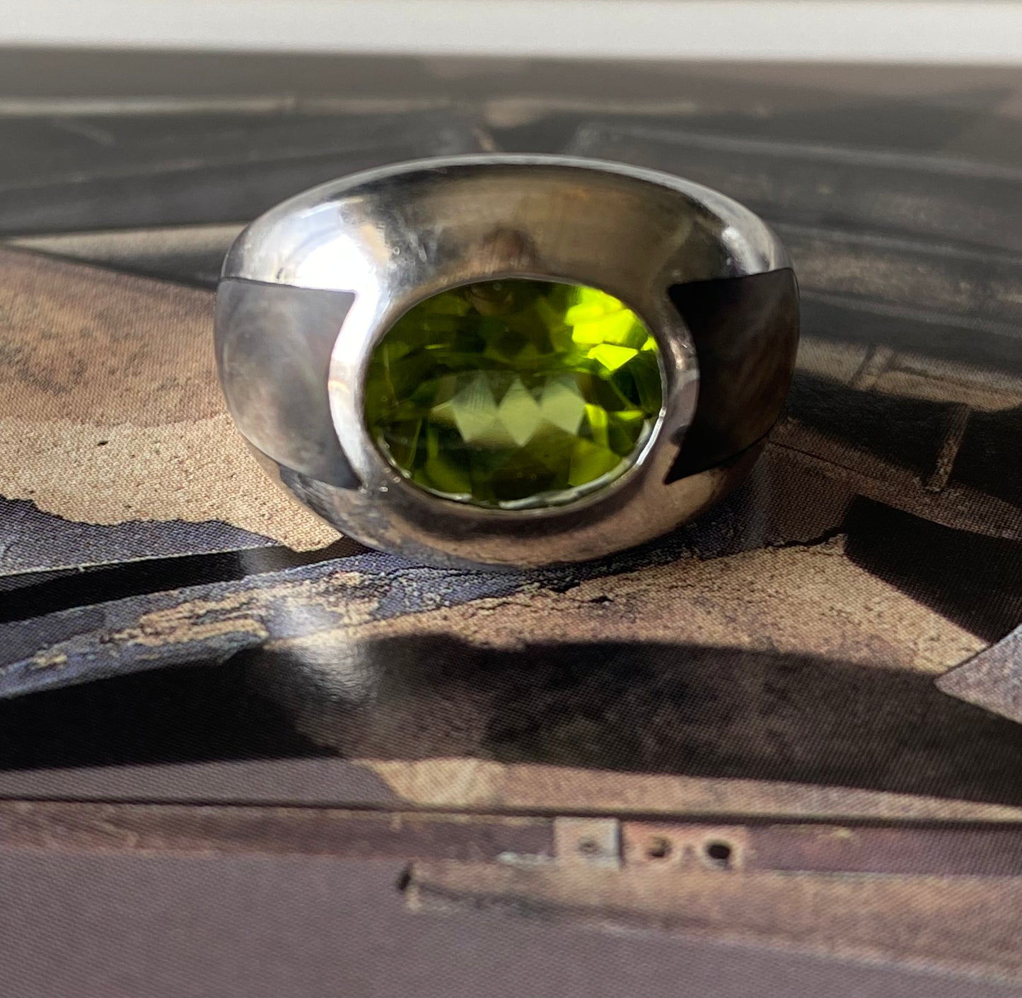 Peridot Dome Ring