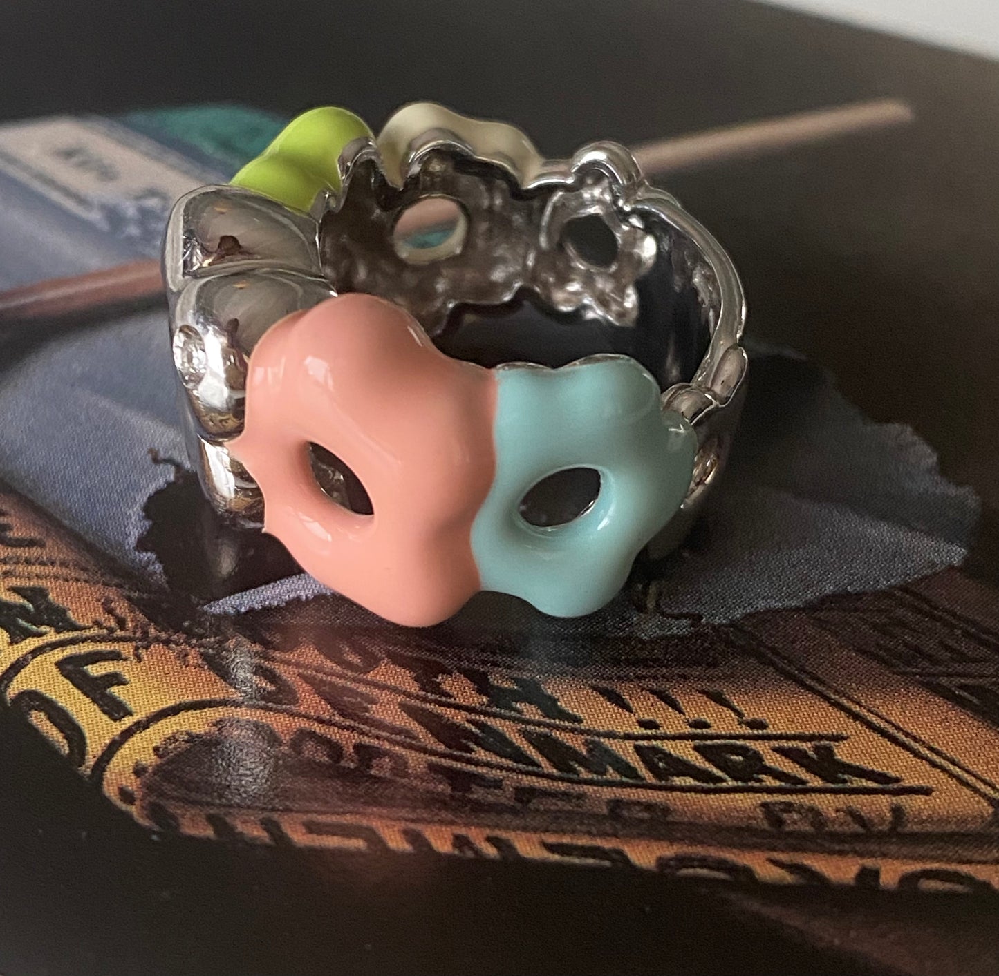 Enamel Flower Ring