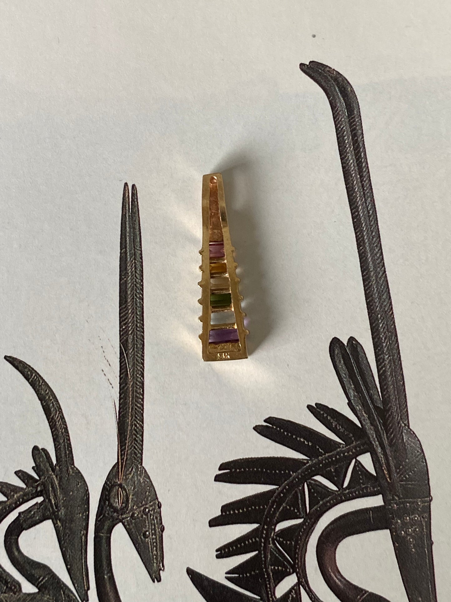 14k Xylophone Slide Charm