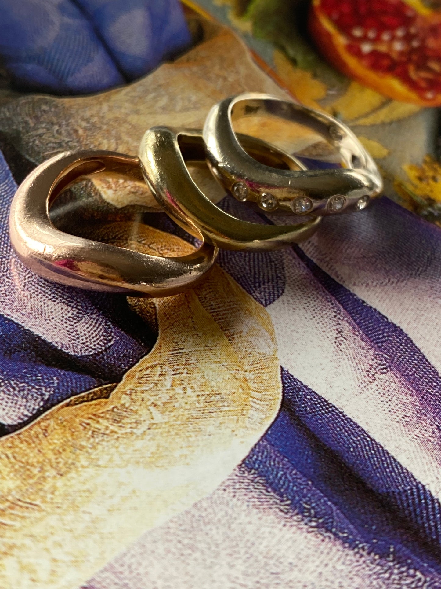 Tricolor Wavy Stacking Bands