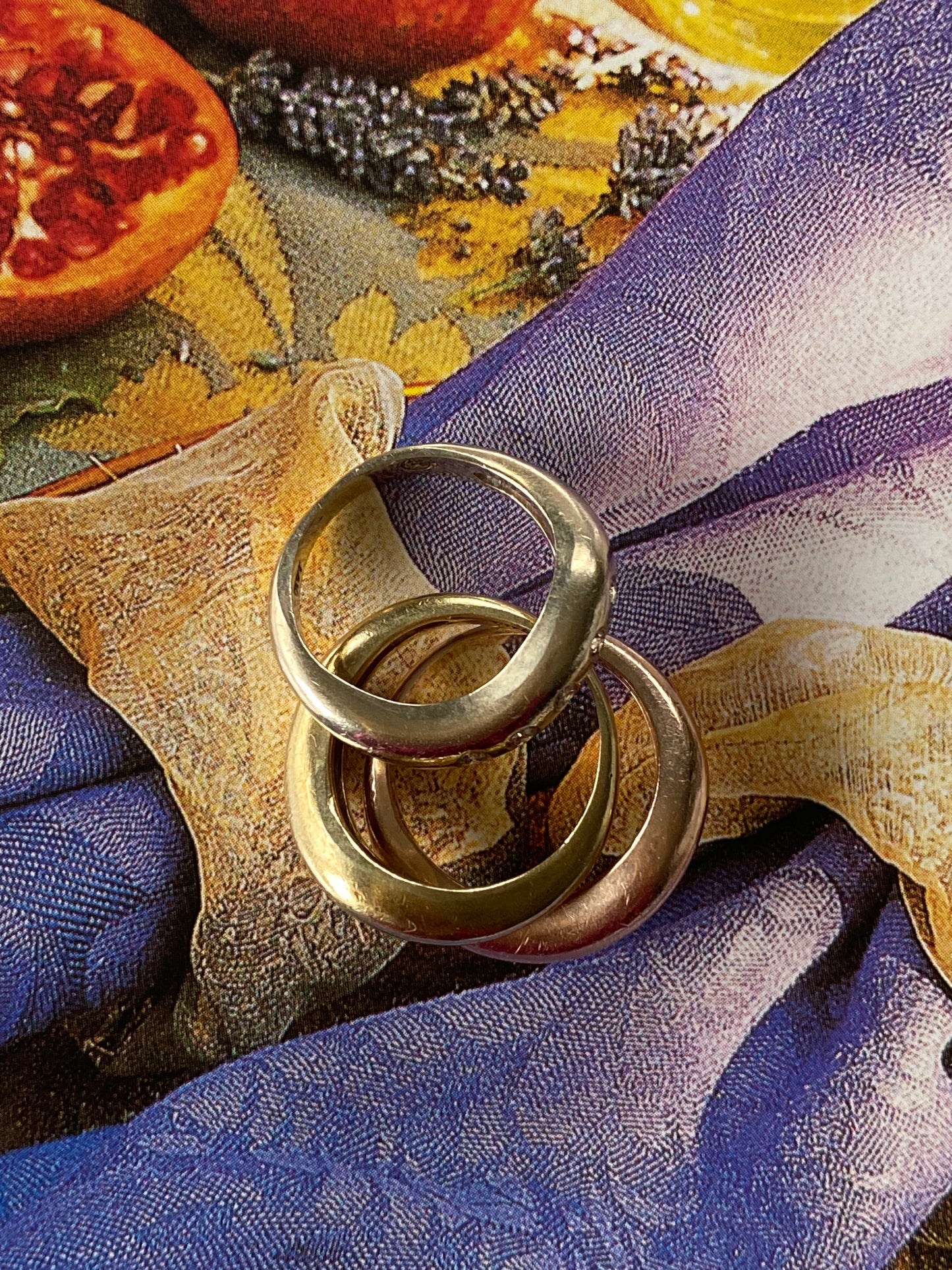 Tricolor Wavy Stacking Bands