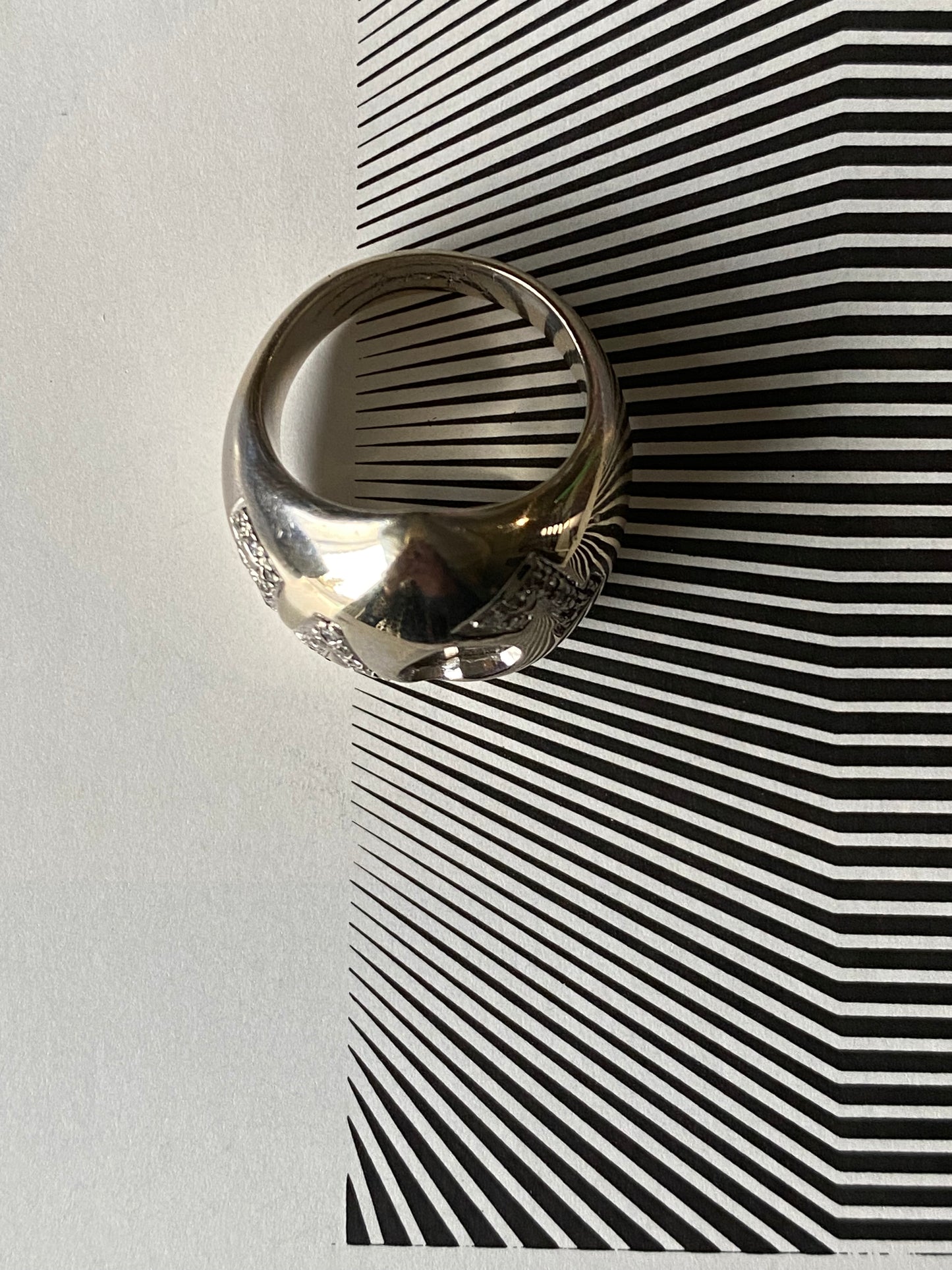 Floating Diamond LOVE Ring