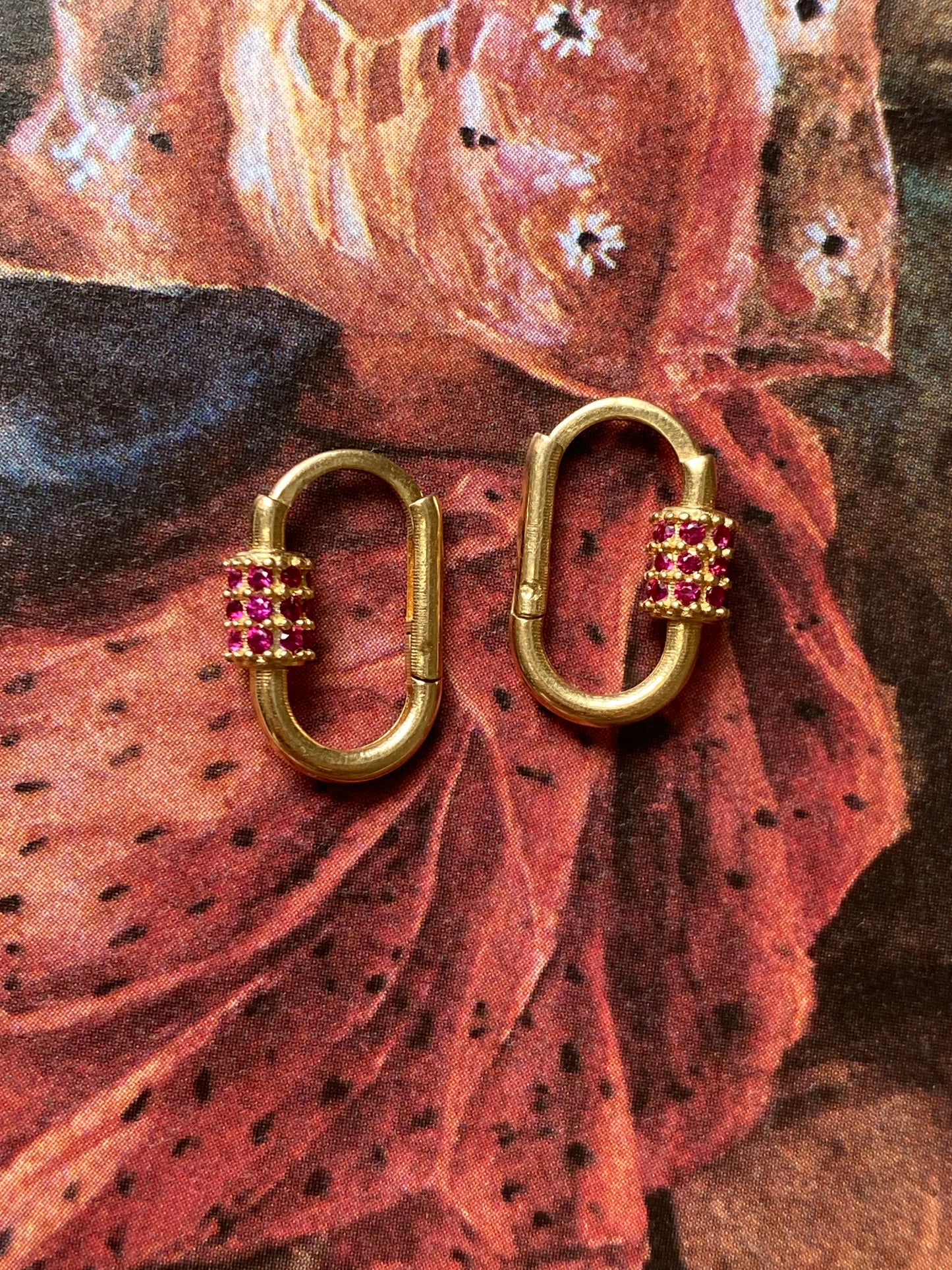 18k Carabiner Earrings