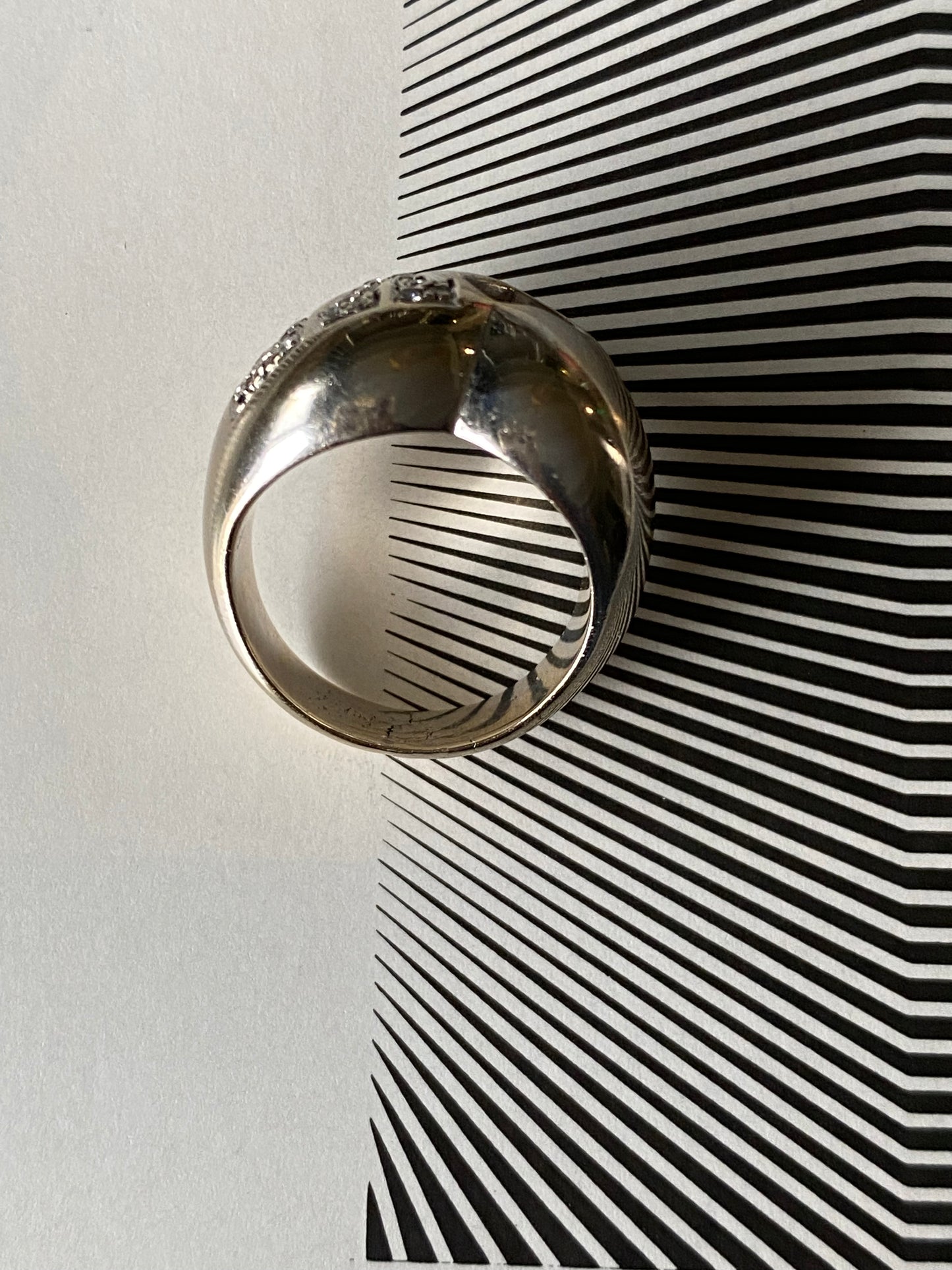 Floating Diamond LOVE Ring