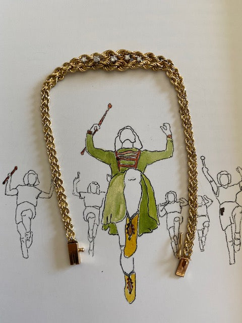 14k Graduated Rope Bracelet