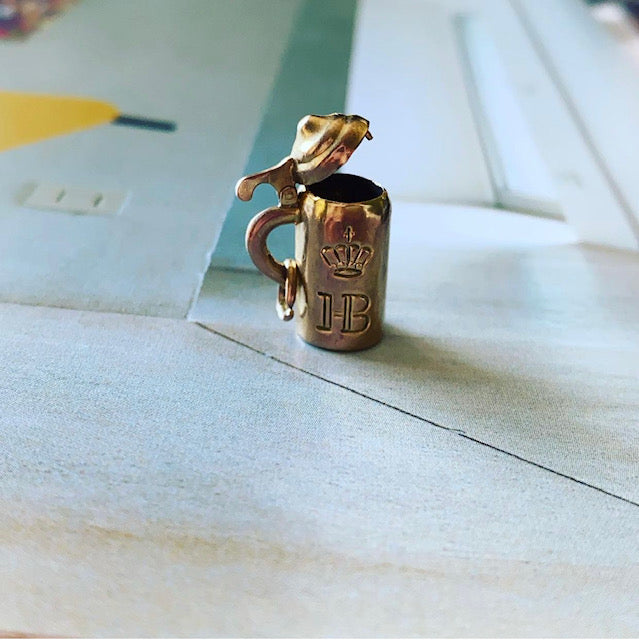 14k Hofbrau Beer Stein Charm