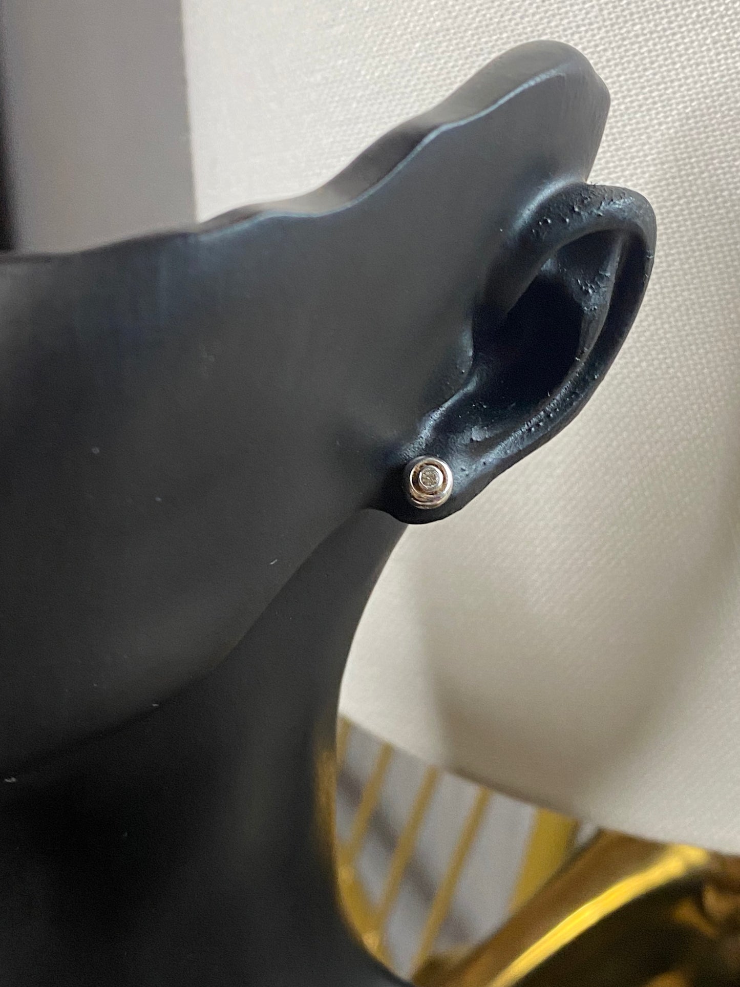 Donut Diamond Stud Earrings