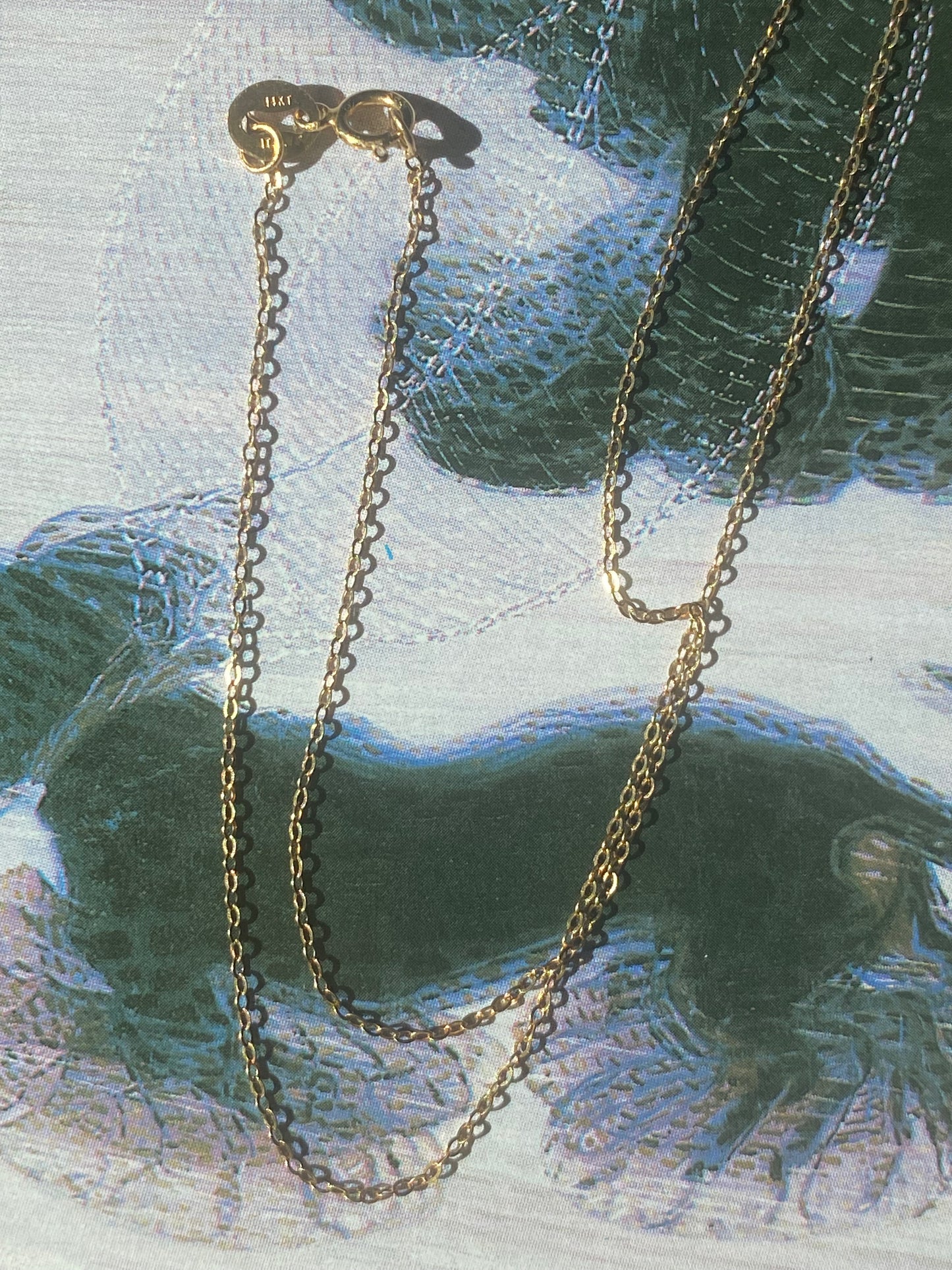 14k Amethyst on a Chain